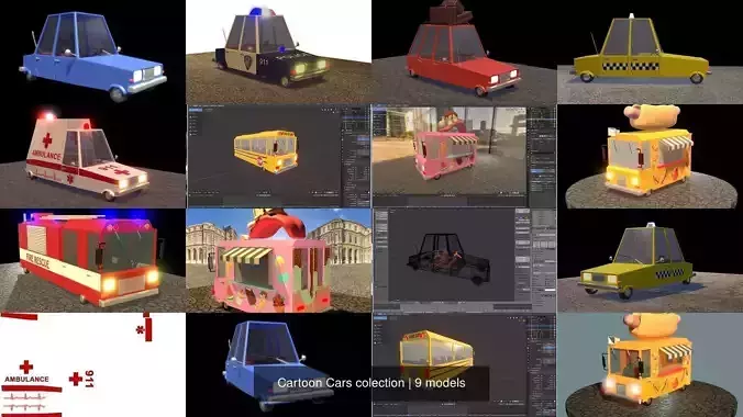 Cartoon Cars colection