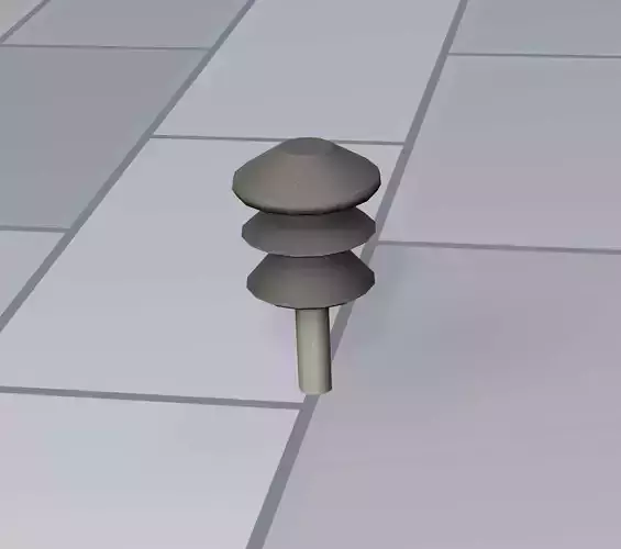 Electricity Poles Insulator 3 - Object 081 Low-poly 3D model