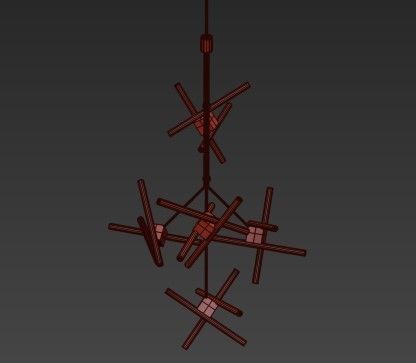 Olvidada Chandelier Lamp 3D model_1