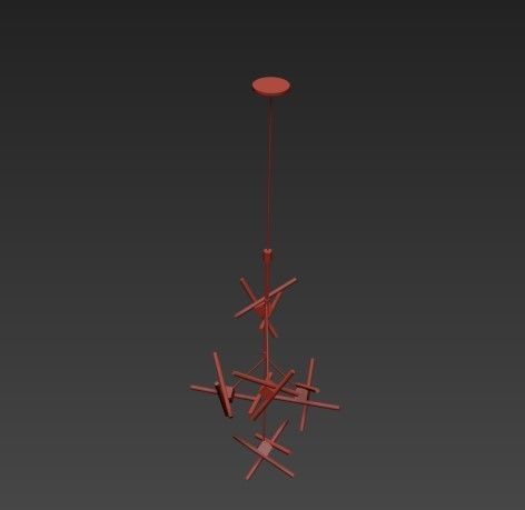 Olvidada Chandelier Lamp 3D model_5