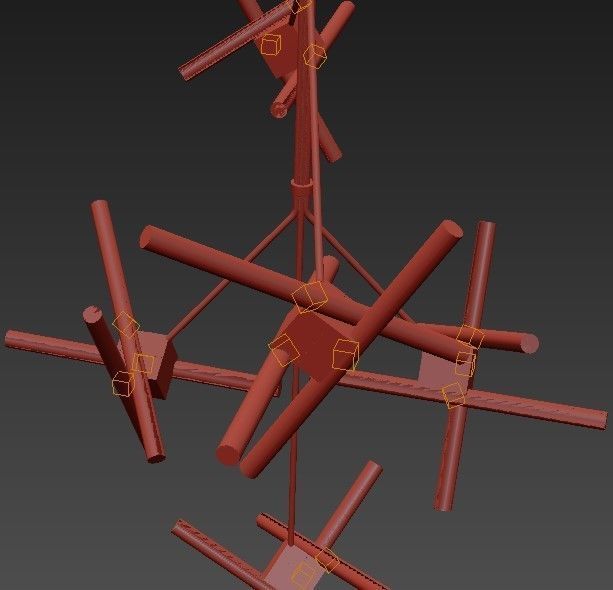 Olvidada Chandelier Lamp 3D model_9