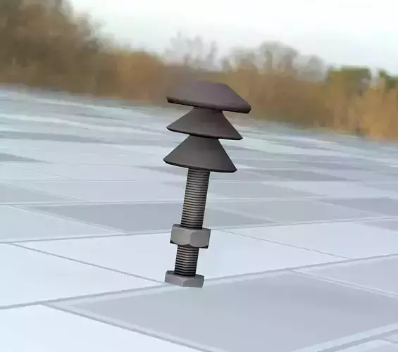 Electricity Poles Insulator 4 - Object 082 Low-poly 3D model