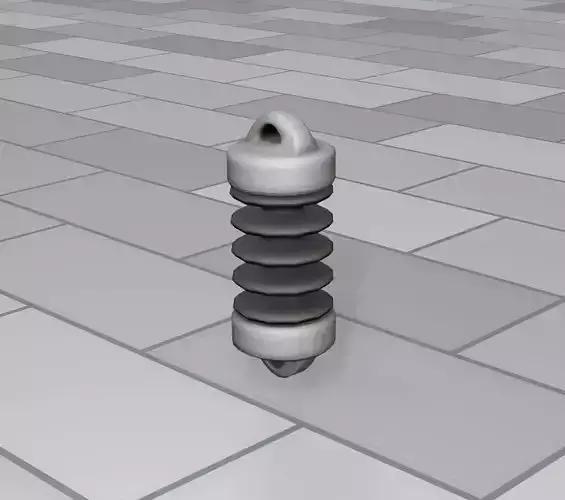 Electricity Poles Isolator 1 - Object 085 Low-poly 3D model