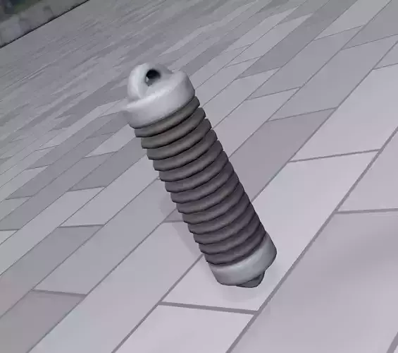 Electricity Poles Insulator 2 - Object 086 Low-poly 3D model