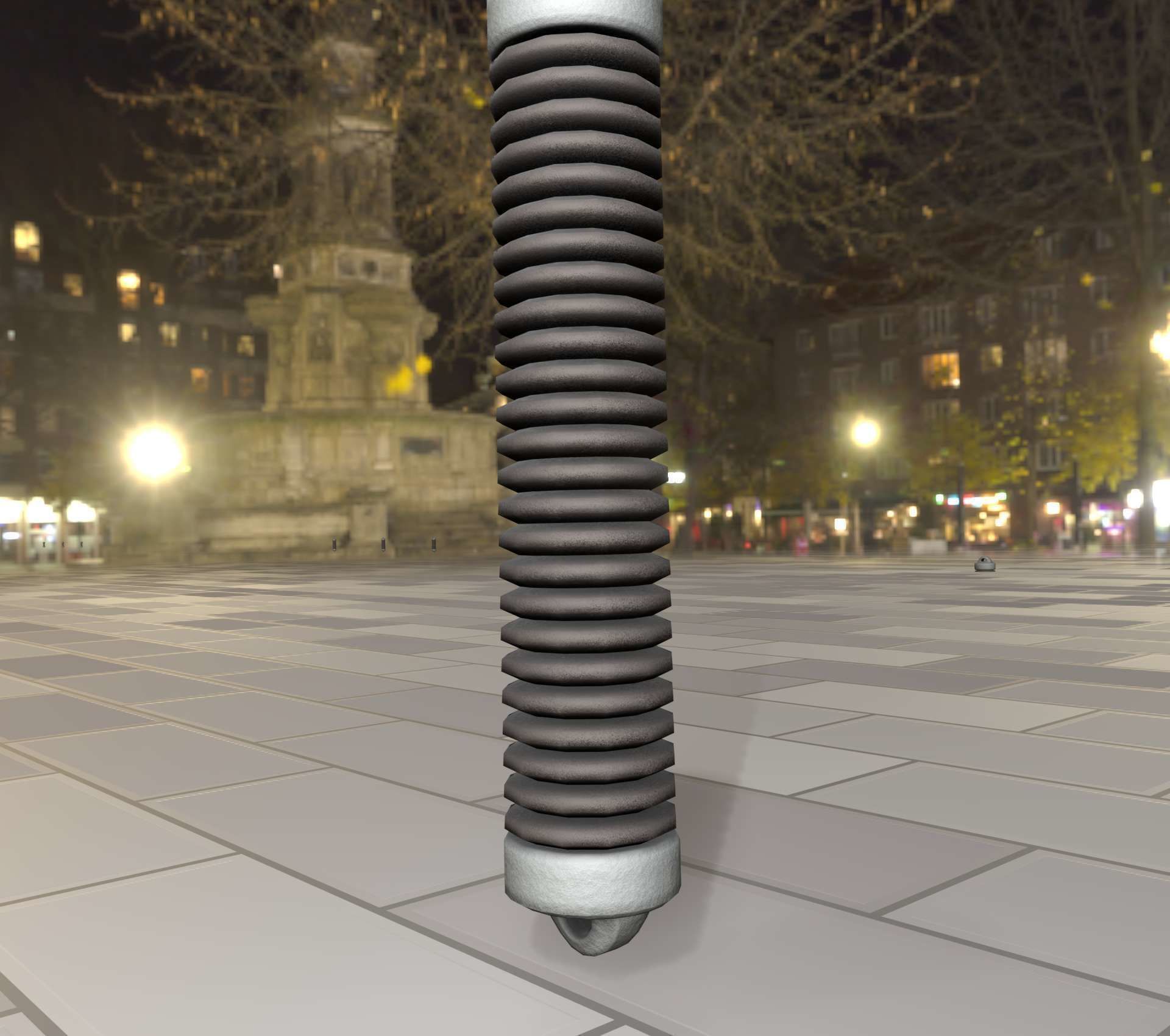 Electricity Poles Ceramic Insulator 8 - Object 087 Low-poly 3D model_33