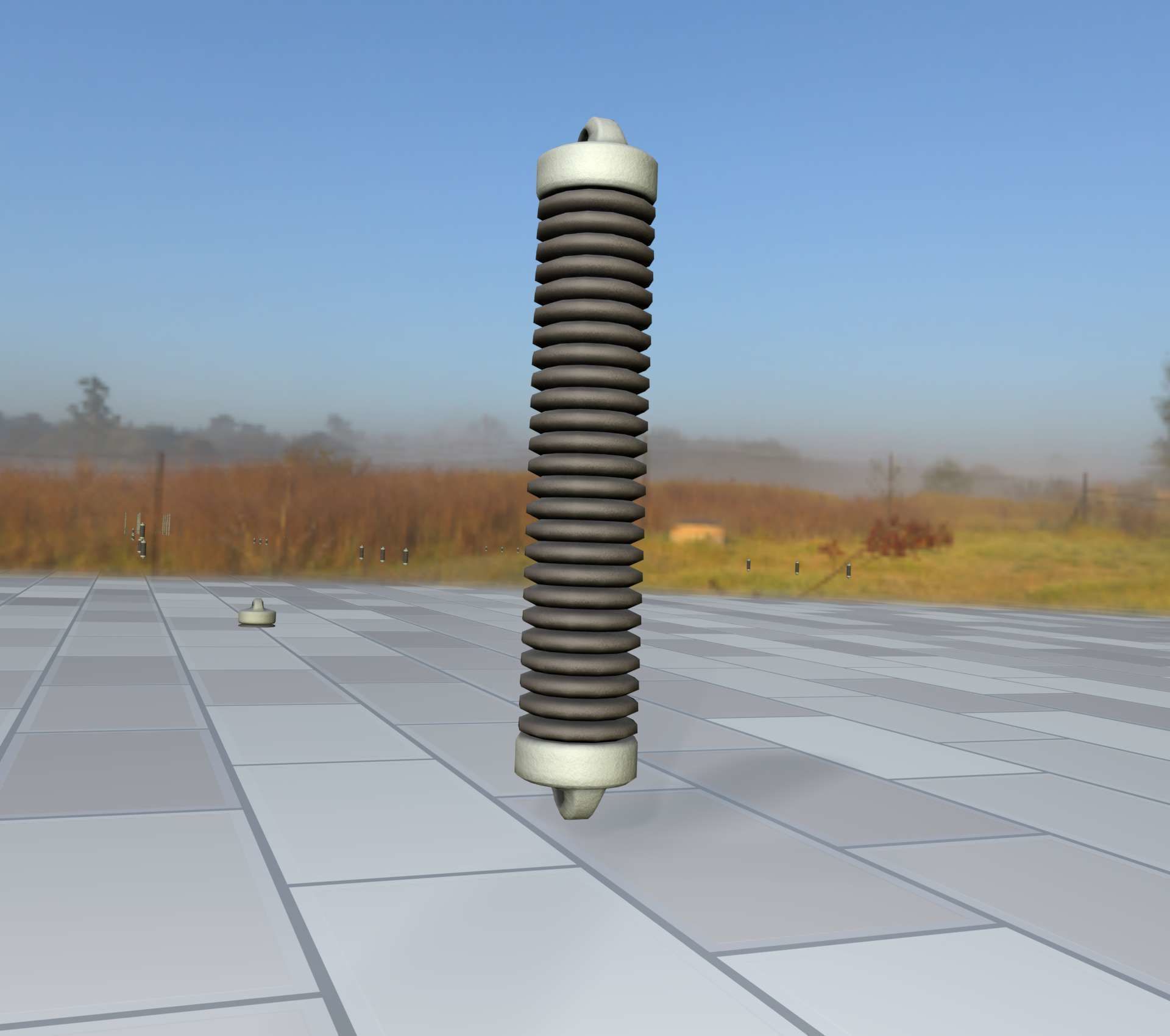 Electricity Poles Ceramic Insulator 8 - Object 087 Low-poly 3D model_23