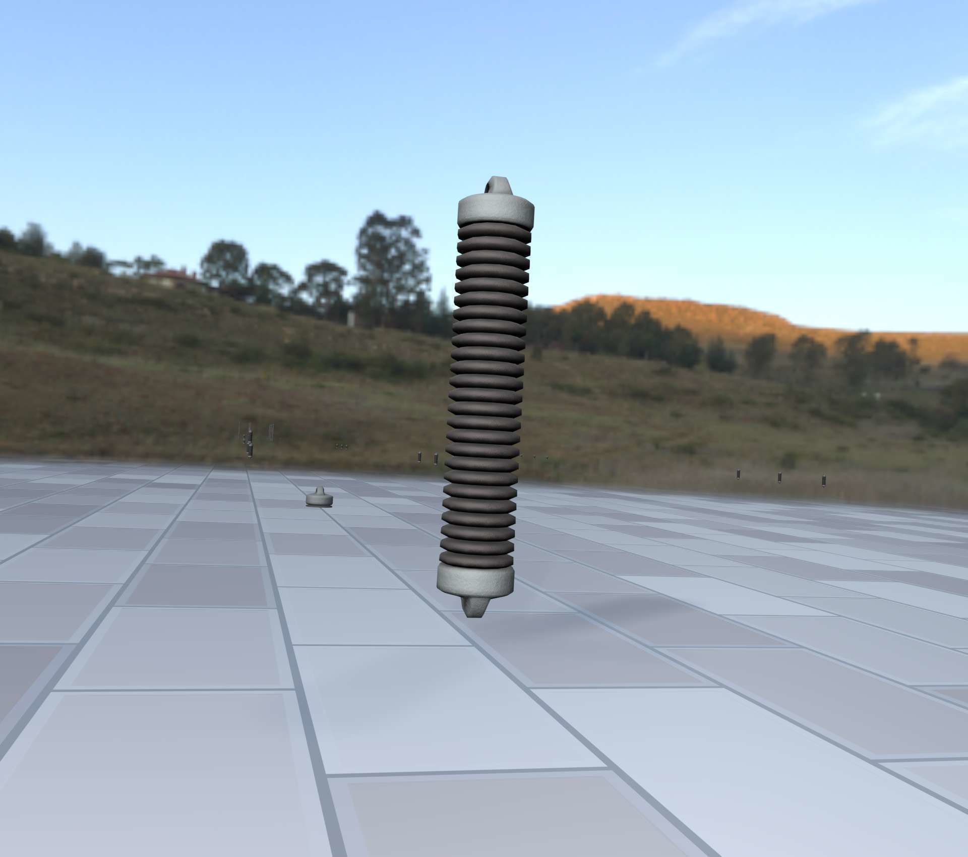 Electricity Poles Ceramic Insulator 8 - Object 087 Low-poly 3D model_24