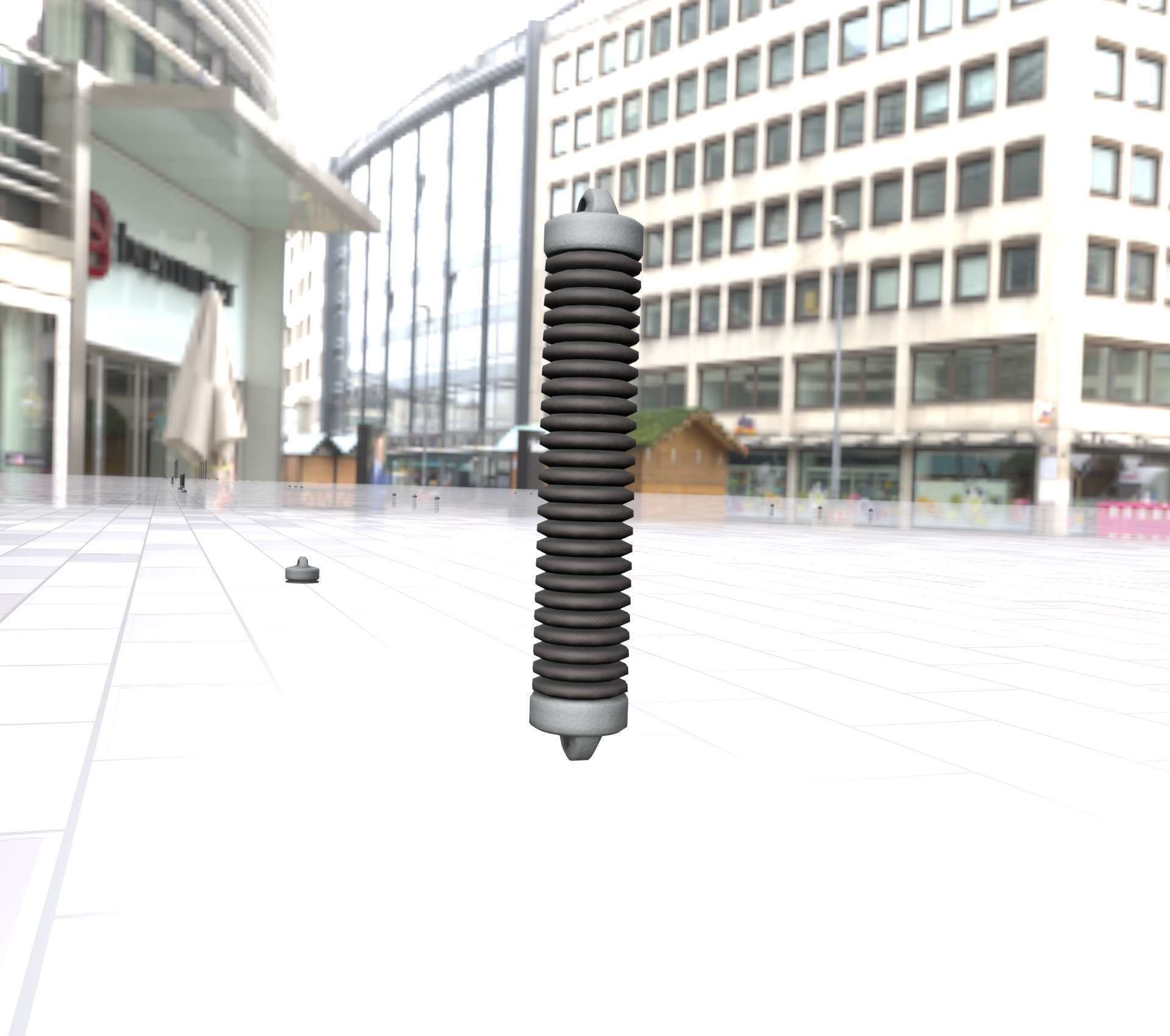 Electricity Poles Ceramic Insulator 8 - Object 087 Low-poly 3D model_26