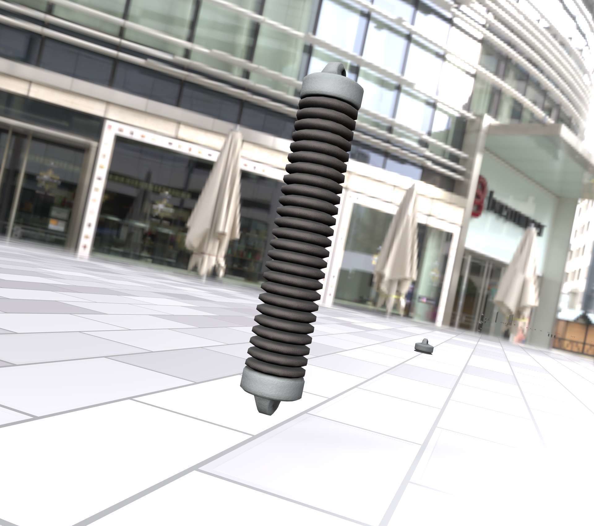 Electricity Poles Ceramic Insulator 8 - Object 087 Low-poly 3D model_20