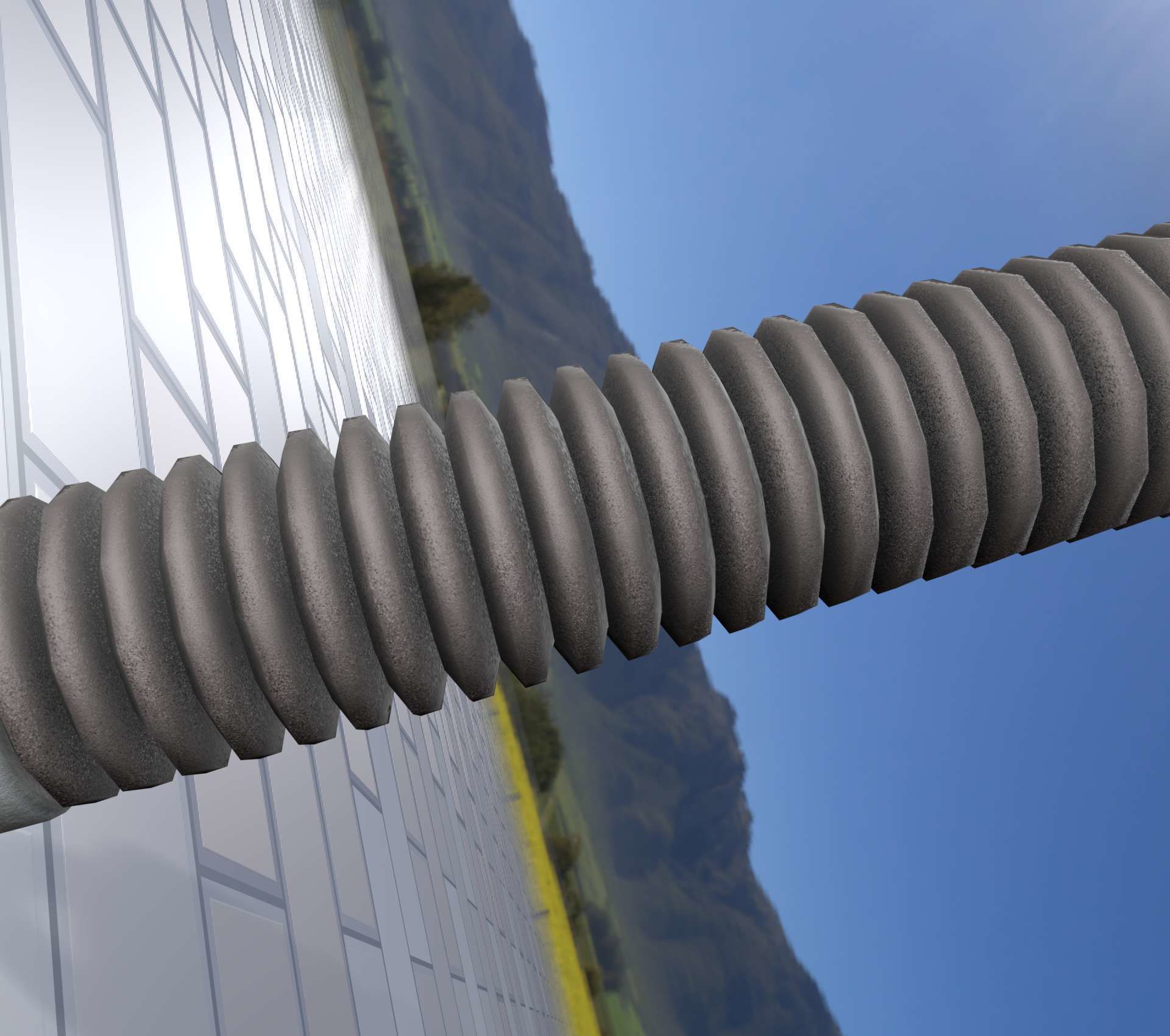 Electricity Poles Ceramic Insulator 8 - Object 087 Low-poly 3D model_40