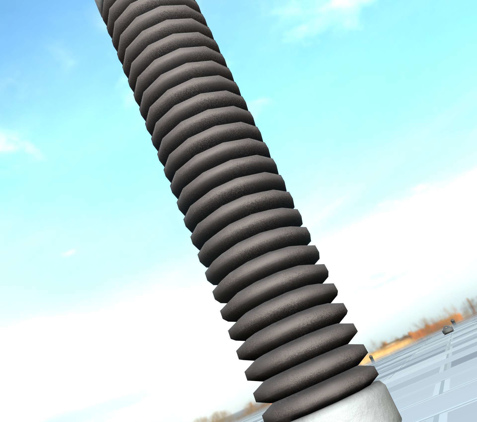 Electricity Poles Ceramic Insulator 8 - Object 087 Low-poly 3D model_11