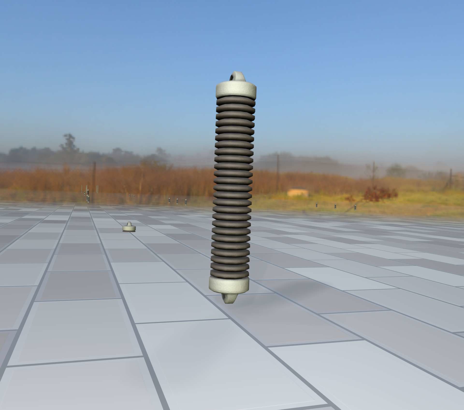 Electricity Poles Ceramic Insulator 8 - Object 087 Low-poly 3D model_36