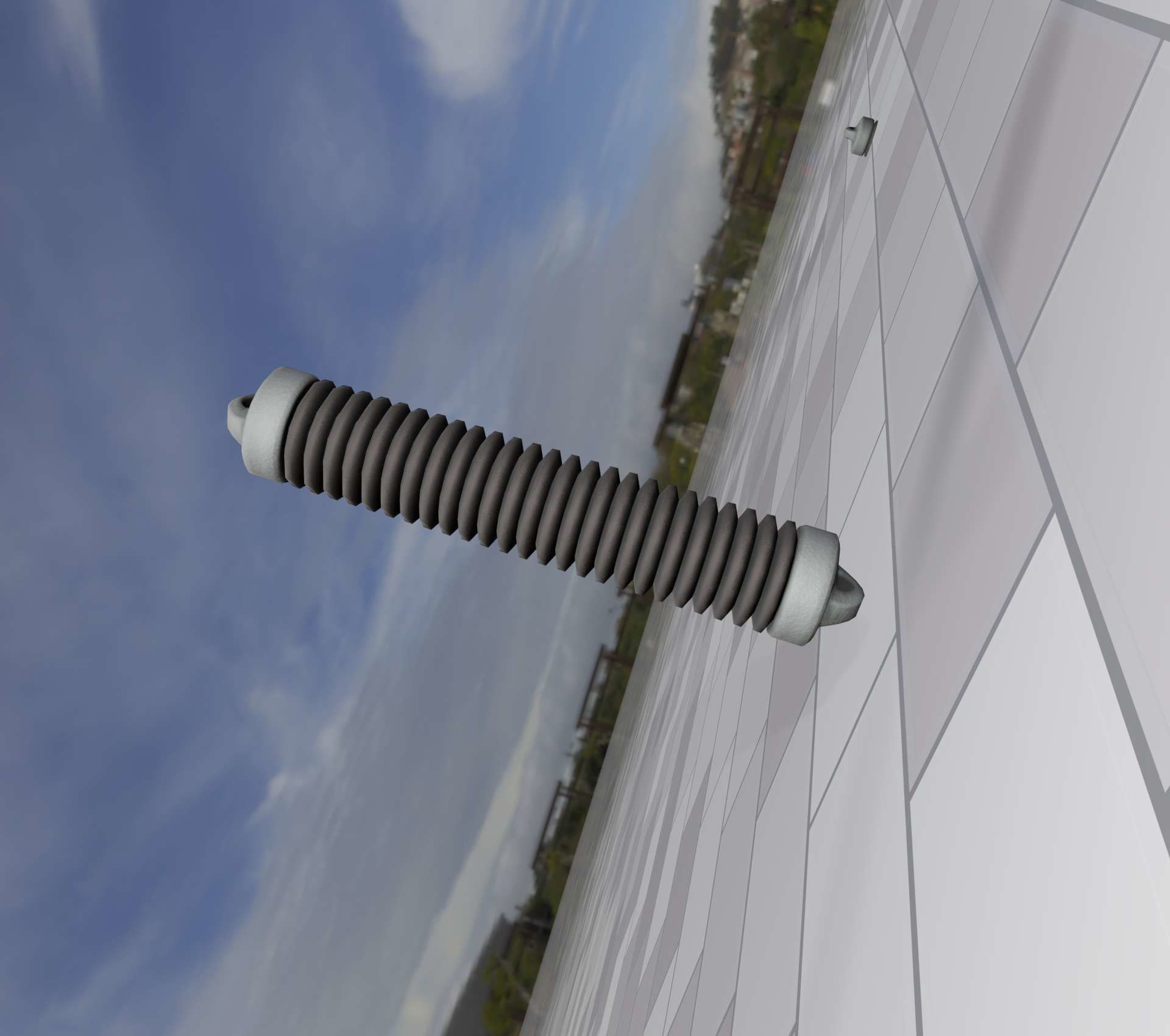 Electricity Poles Ceramic Insulator 8 - Object 087 Low-poly 3D model_47