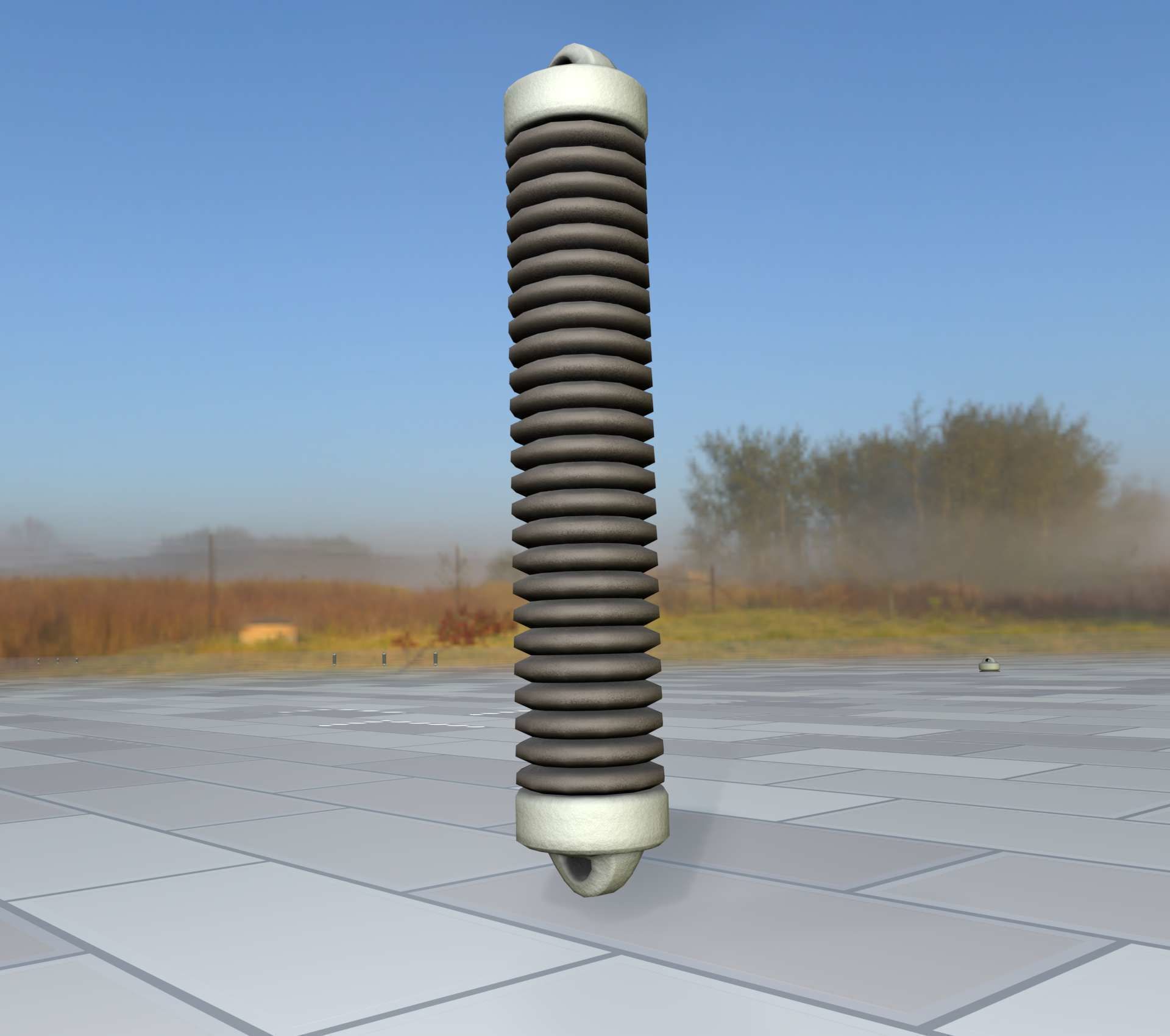 Electricity Poles Ceramic Insulator 8 - Object 087 Low-poly 3D model_27