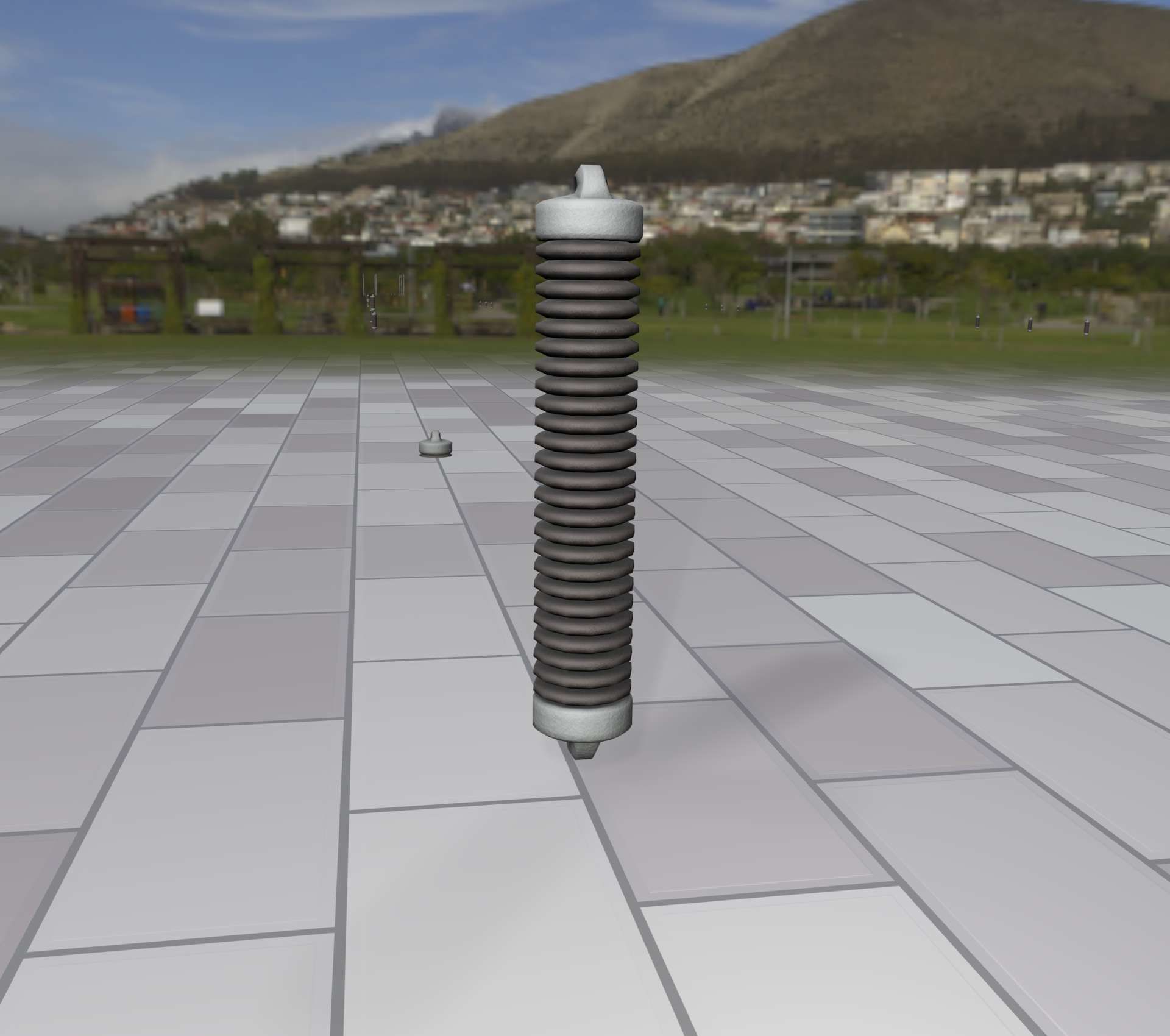 Electricity Poles Ceramic Insulator 8 - Object 087 Low-poly 3D model_25