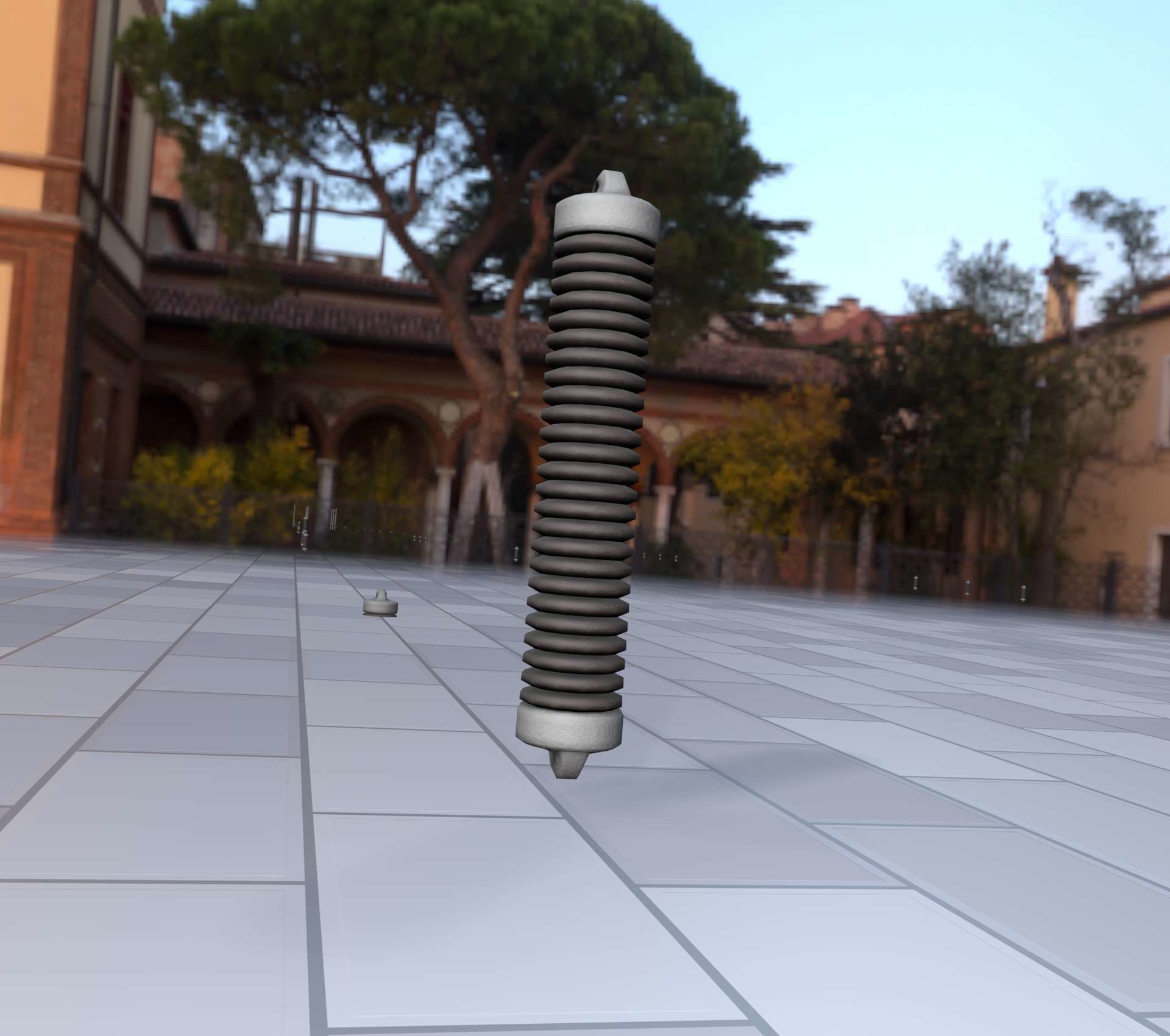 Electricity Poles Ceramic Insulator 8 - Object 087 Low-poly 3D model_18