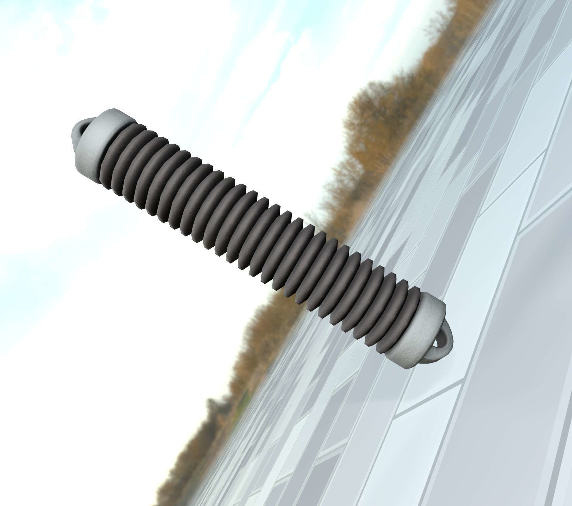 Electricity Poles Ceramic Insulator 8 - Object 087 Low-poly 3D model_42