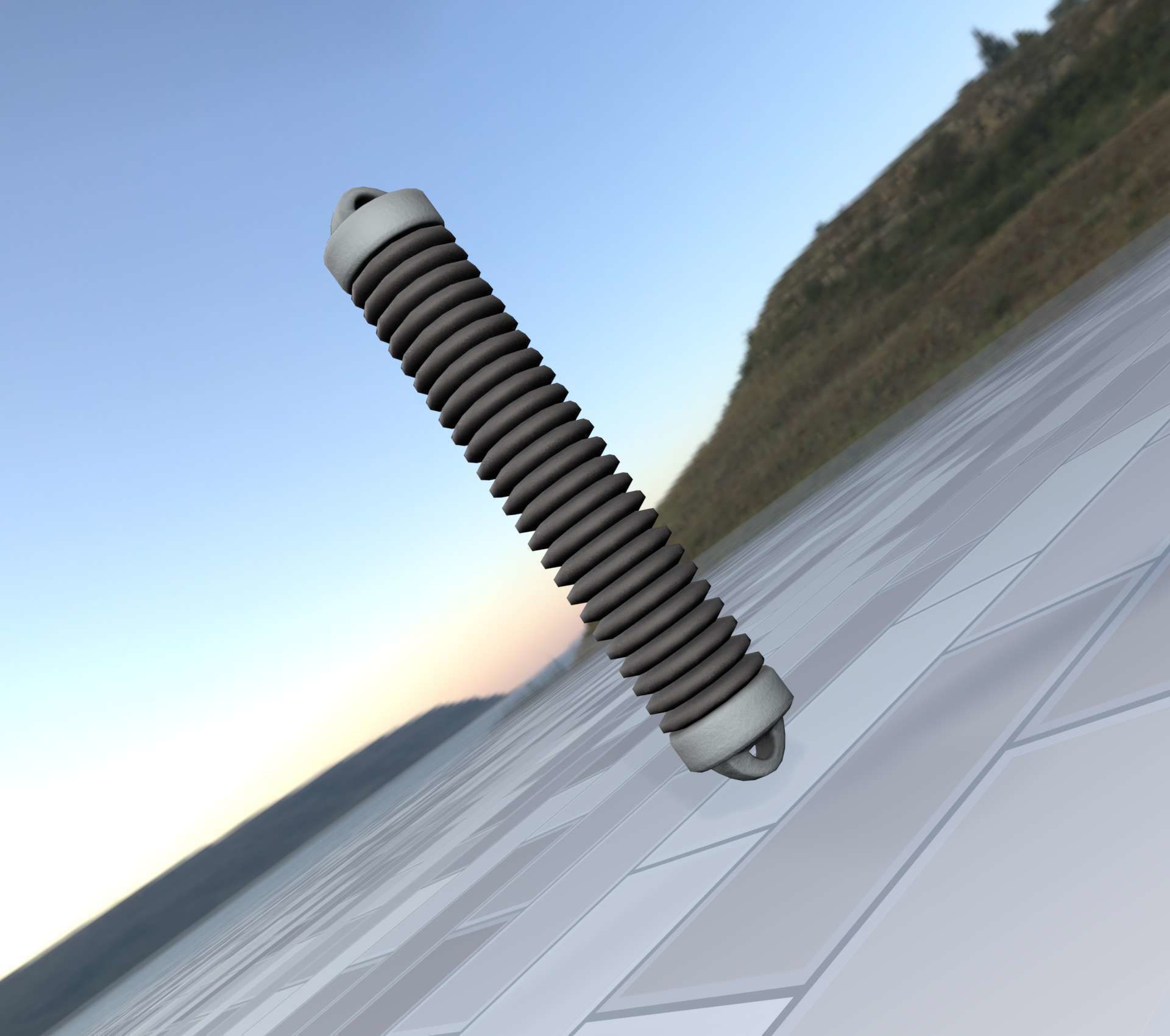 Electricity Poles Ceramic Insulator 8 - Object 087 Low-poly 3D model_46