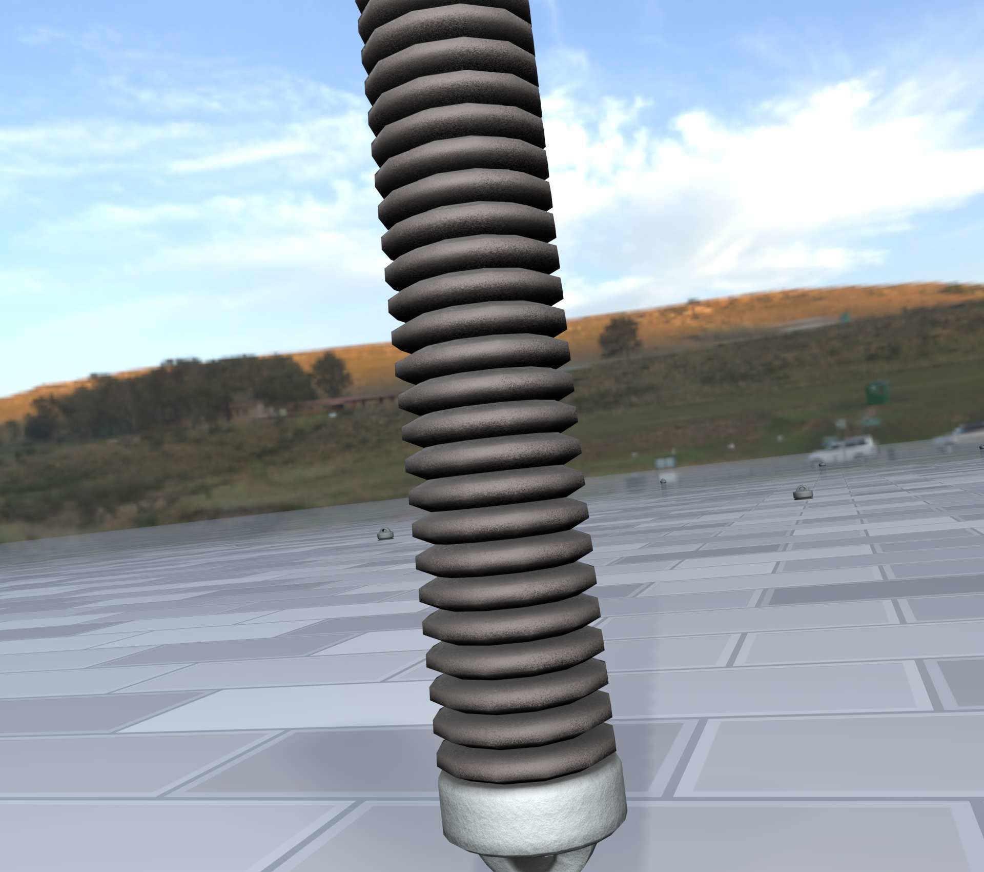 Electricity Poles Ceramic Insulator 8 - Object 087 Low-poly 3D model_31