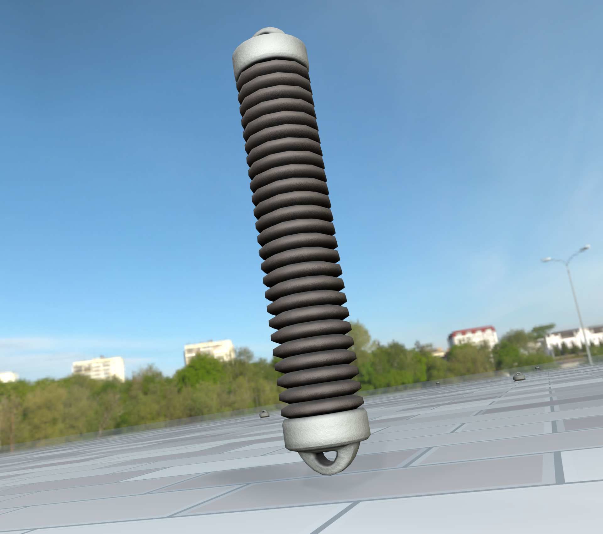 Electricity Poles Ceramic Insulator 8 - Object 087 Low-poly 3D model_28