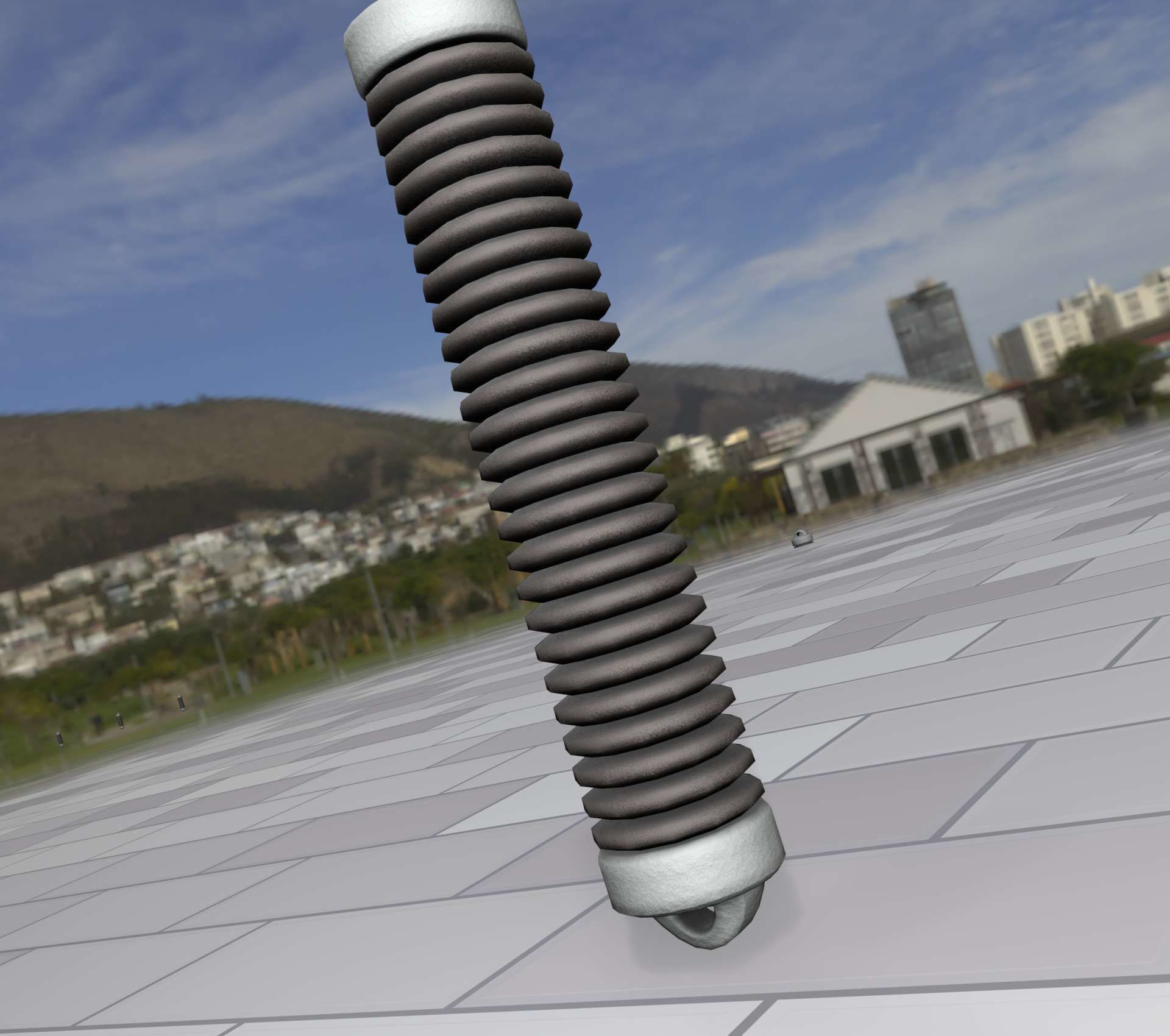 Electricity Poles Ceramic Insulator 8 - Object 087 Low-poly 3D model_9