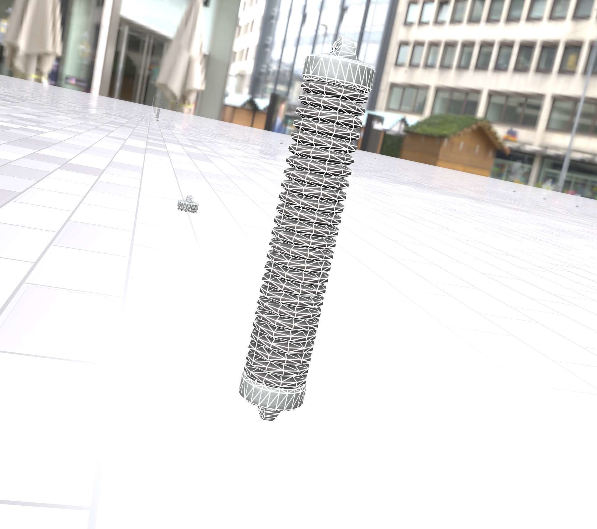 Electricity Poles Ceramic Insulator 8 - Object 087 Low-poly 3D model_3