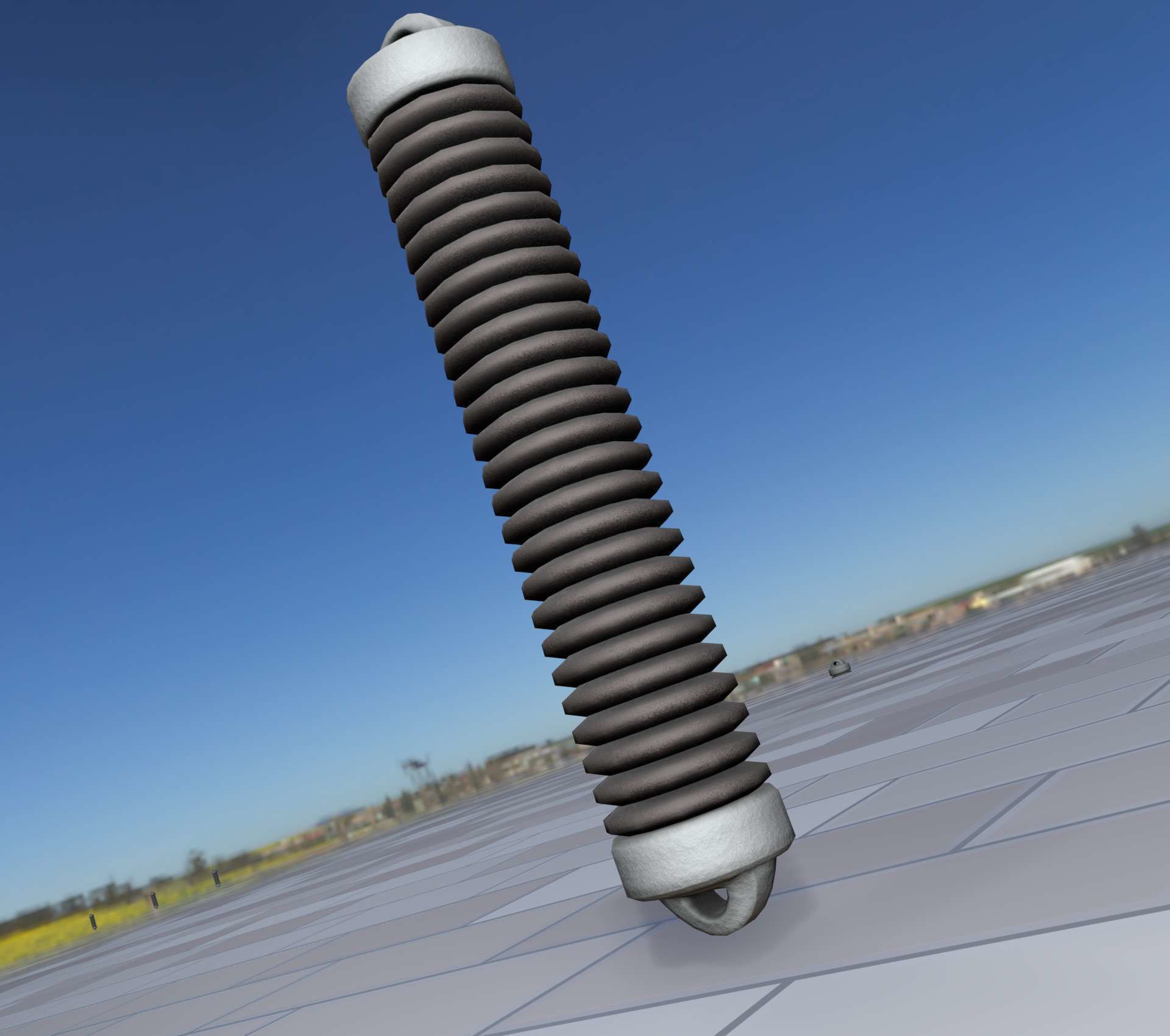 Electricity Poles Ceramic Insulator 8 - Object 087 Low-poly 3D model_2