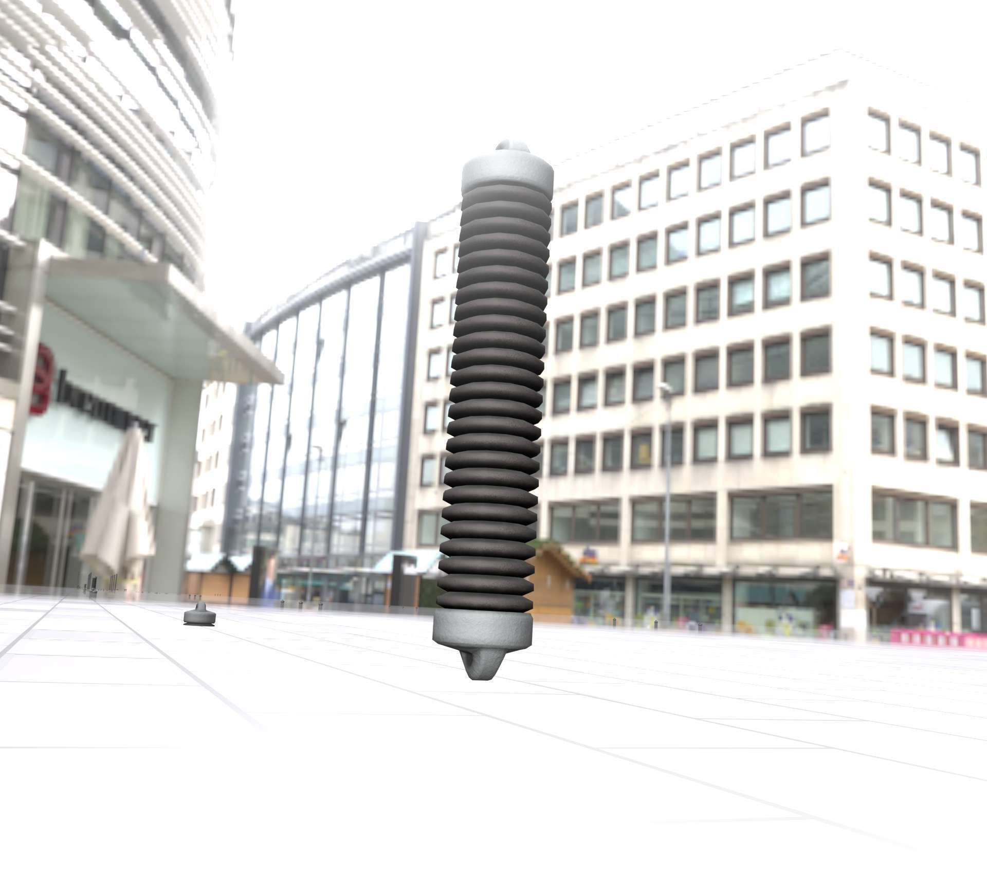 Electricity Poles Ceramic Insulator 8 - Object 087 Low-poly 3D model_22