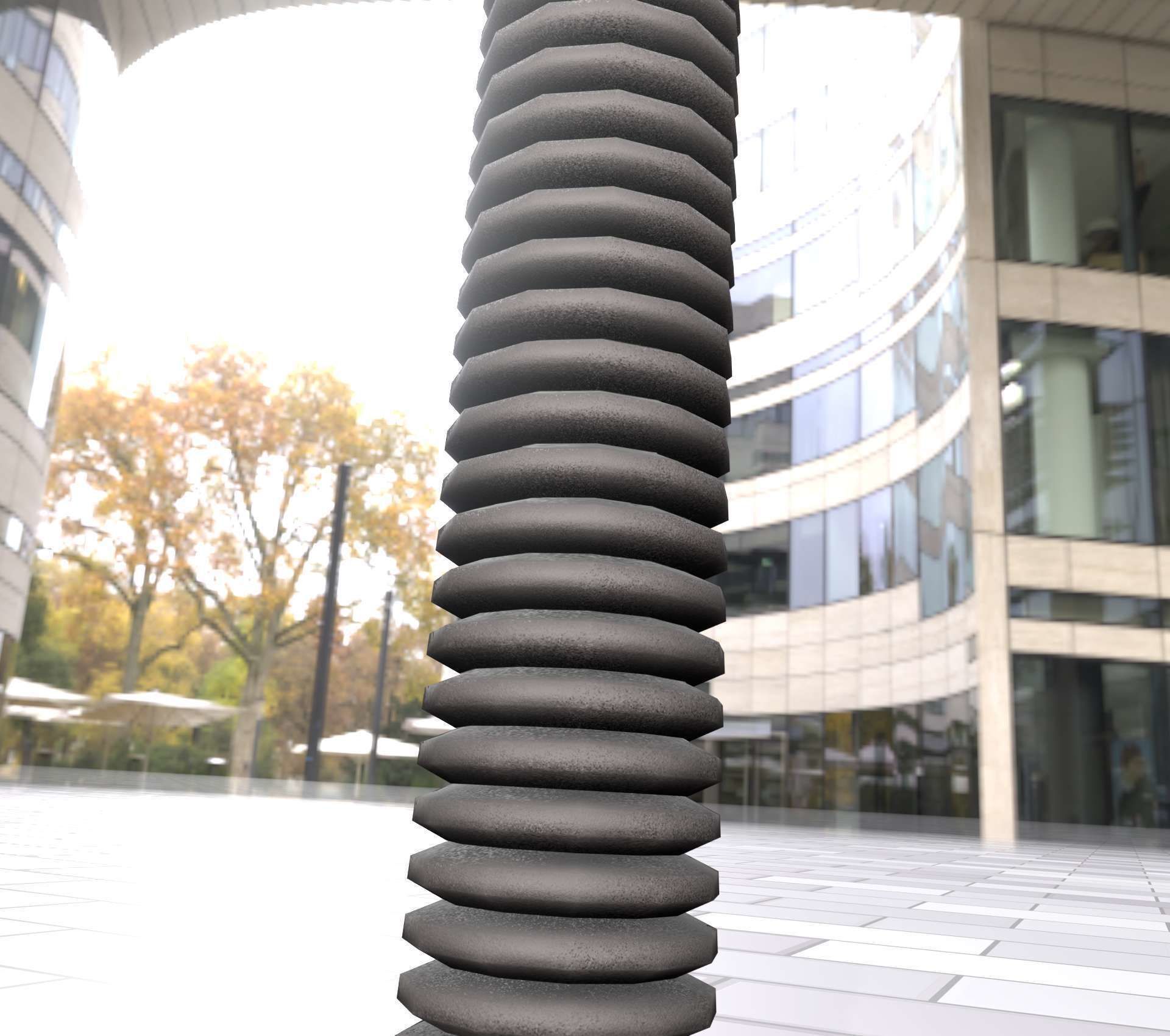 Electricity Poles Ceramic Insulator 8 - Object 087 Low-poly 3D model_41