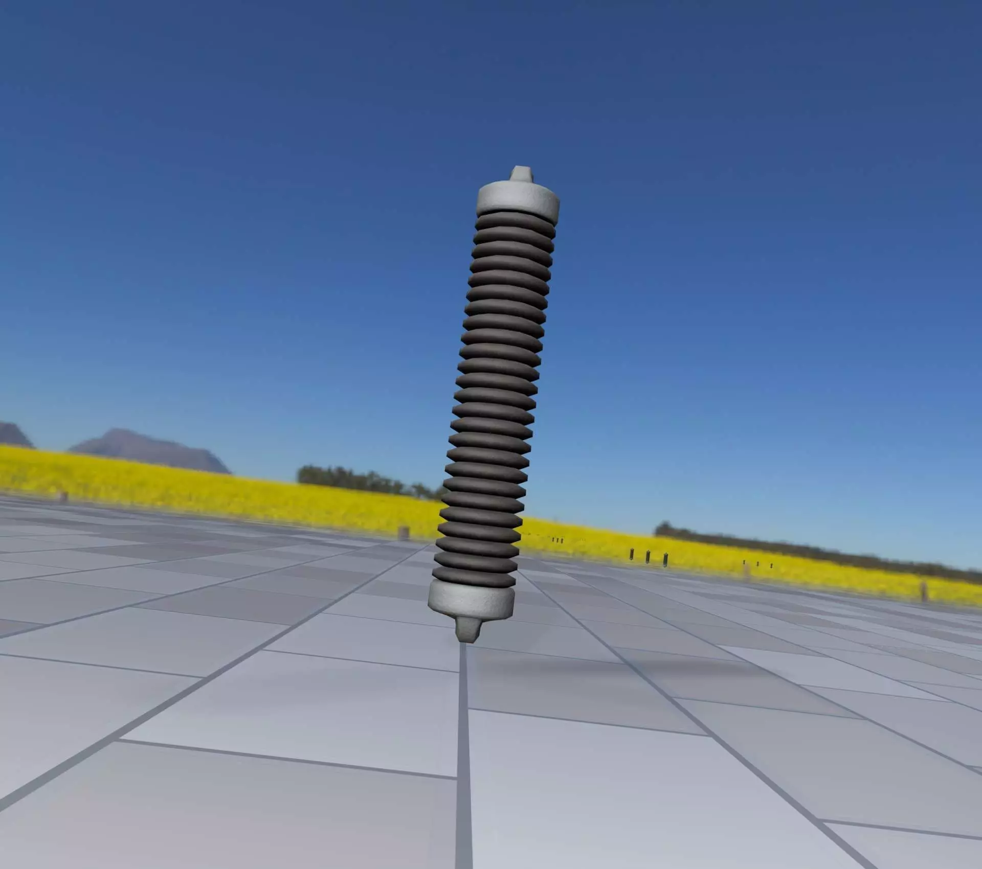 Electricity Poles Ceramic Insulator 8 - Object 087 Low-poly 3D model_0