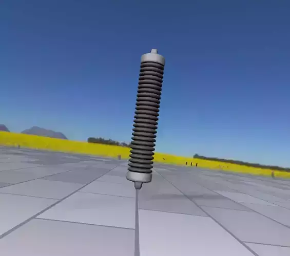 Electricity Poles Ceramic Insulator 8 - Object 087 Low-poly 3D model