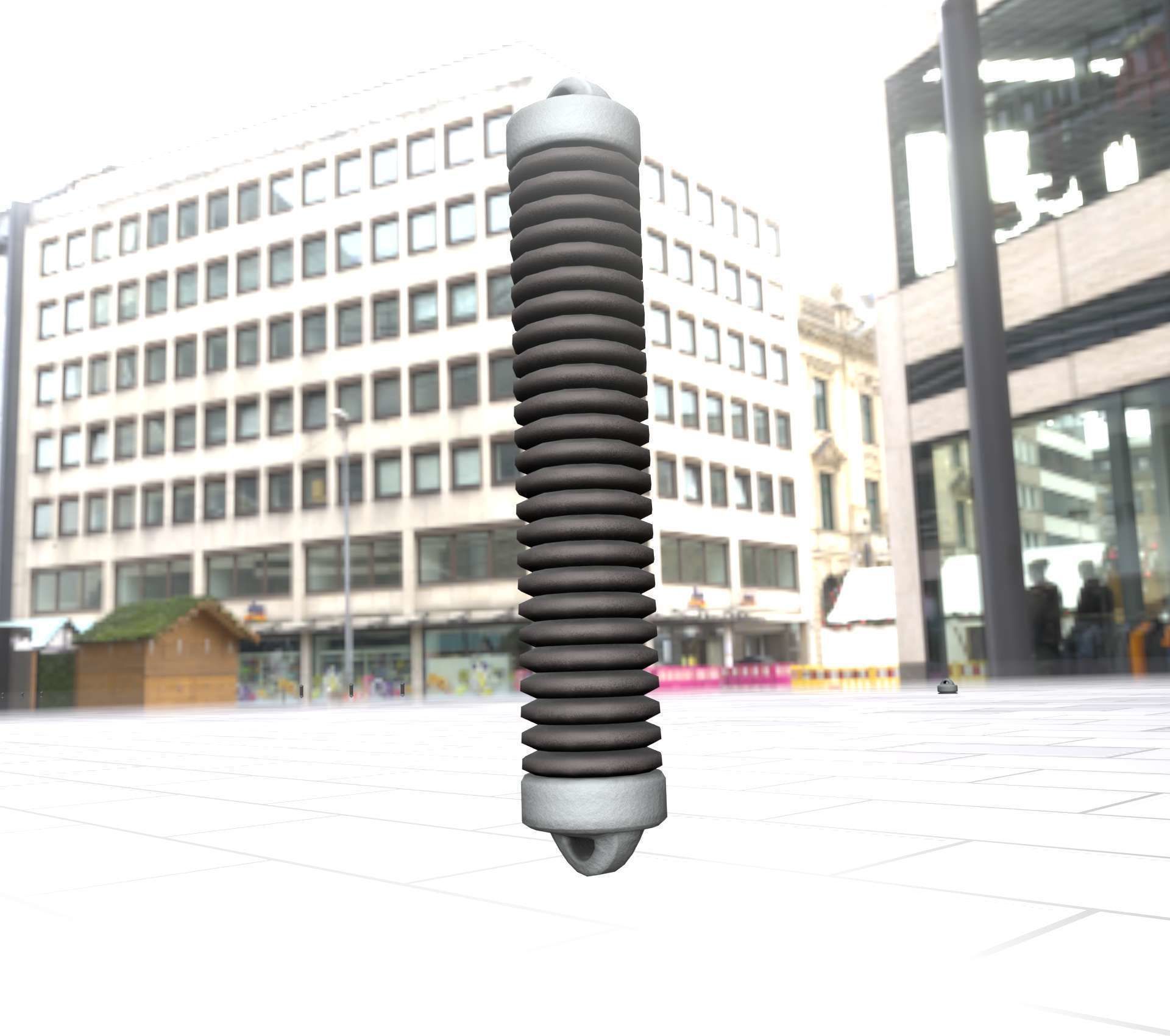 Electricity Poles Ceramic Insulator 8 - Object 087 Low-poly 3D model_35