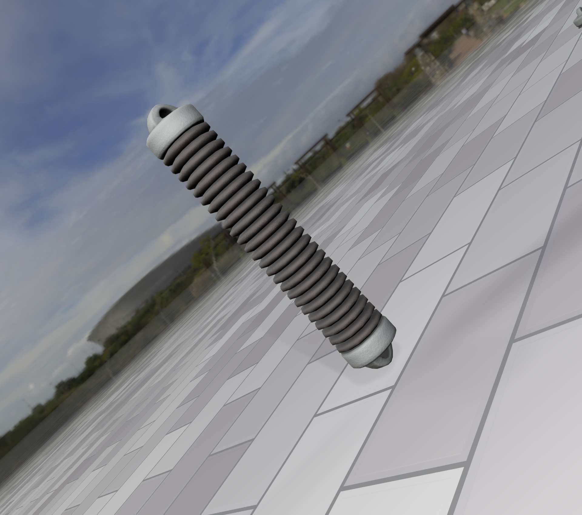 Electricity Poles Ceramic Insulator 8 - Object 087 Low-poly 3D model_45