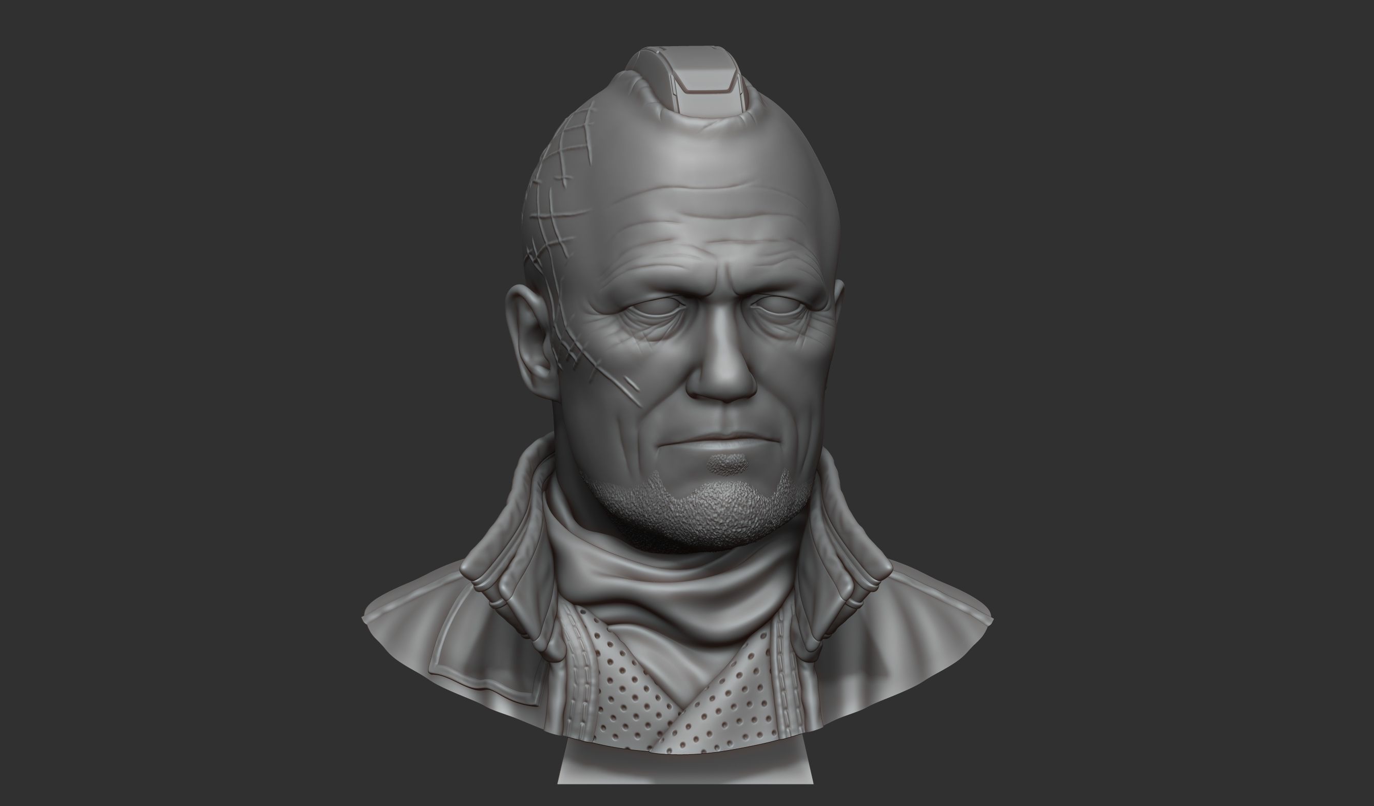 Yondu Udonta bust 3D print model_4
