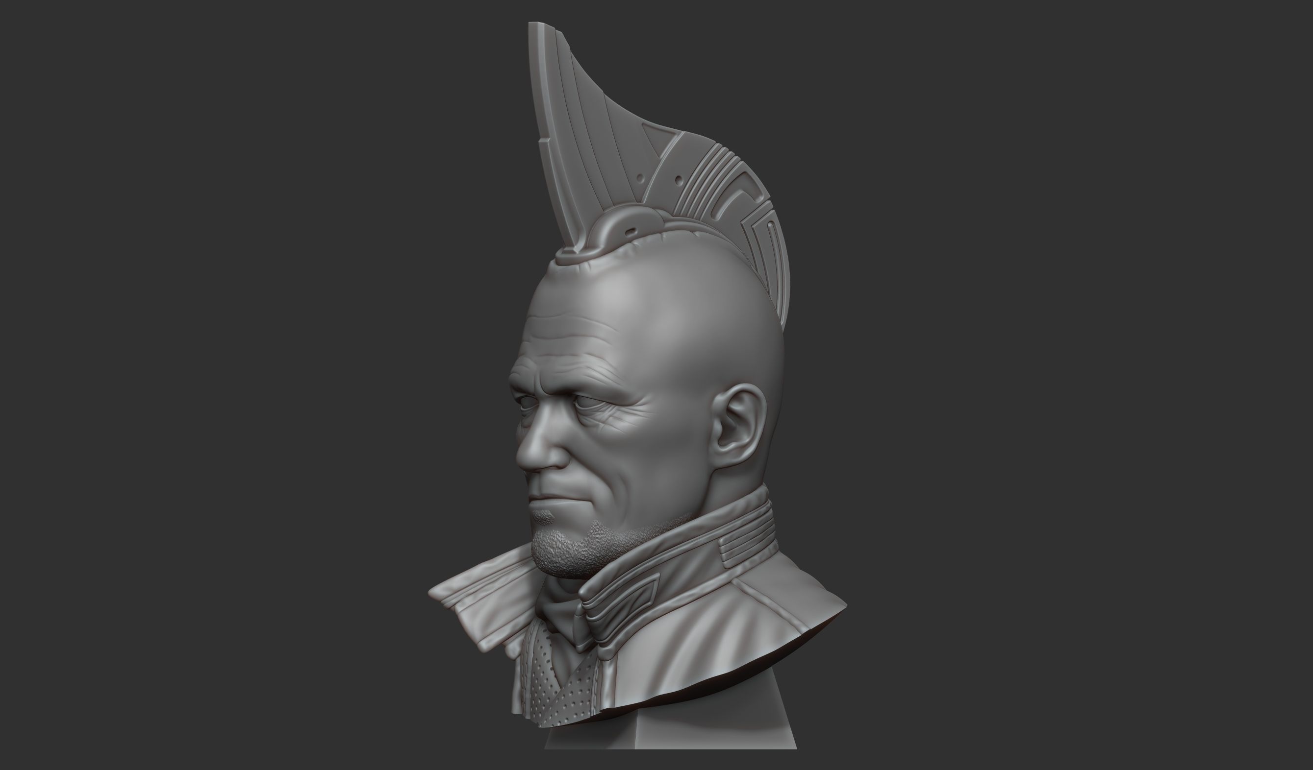 Yondu Udonta bust 3D print model_5