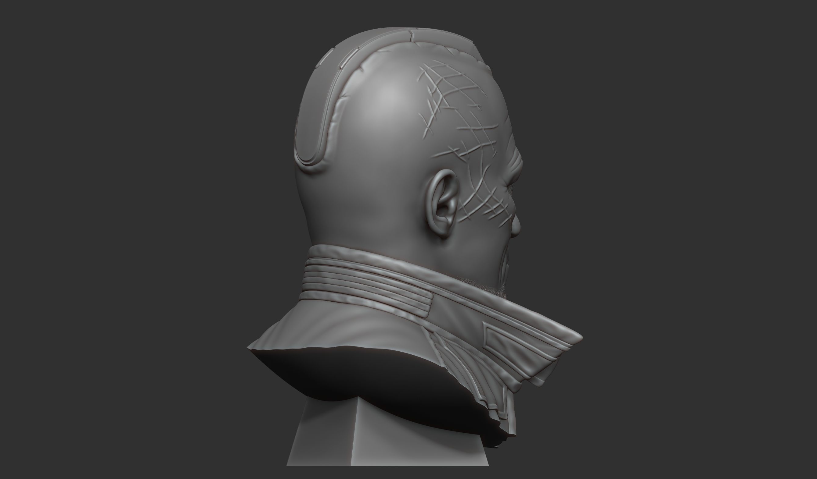 Yondu Udonta bust 3D print model_8