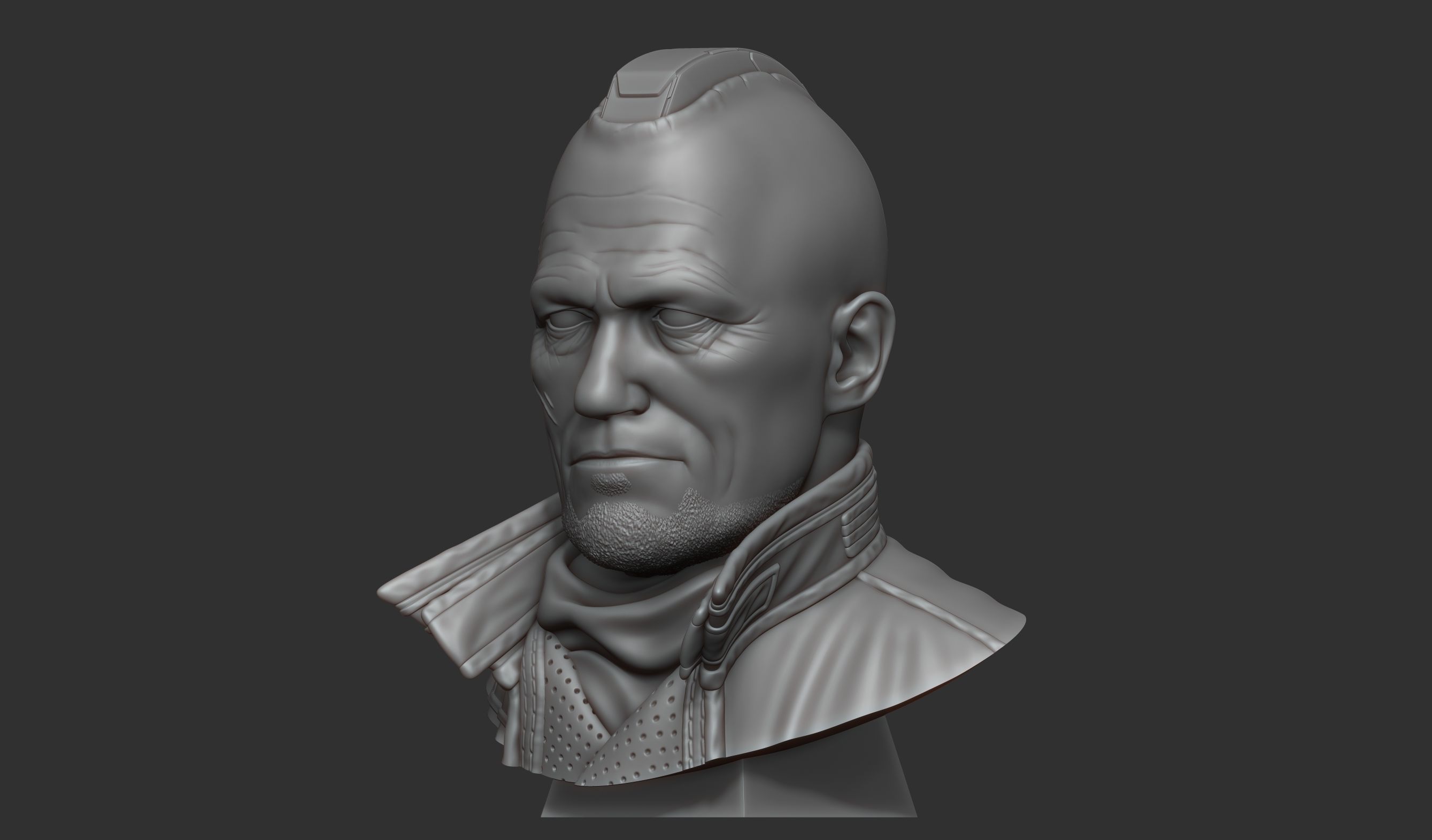 Yondu Udonta bust 3D print model_2