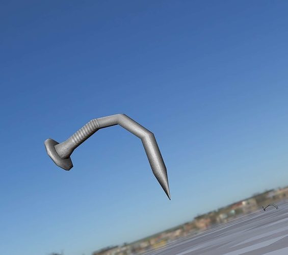 Low-Poly Nail 3 - Object 095 - Electricity Poles Package Low-poly 3D model