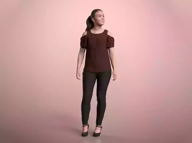 Nelly 20213-01 - Animated Idle Woman