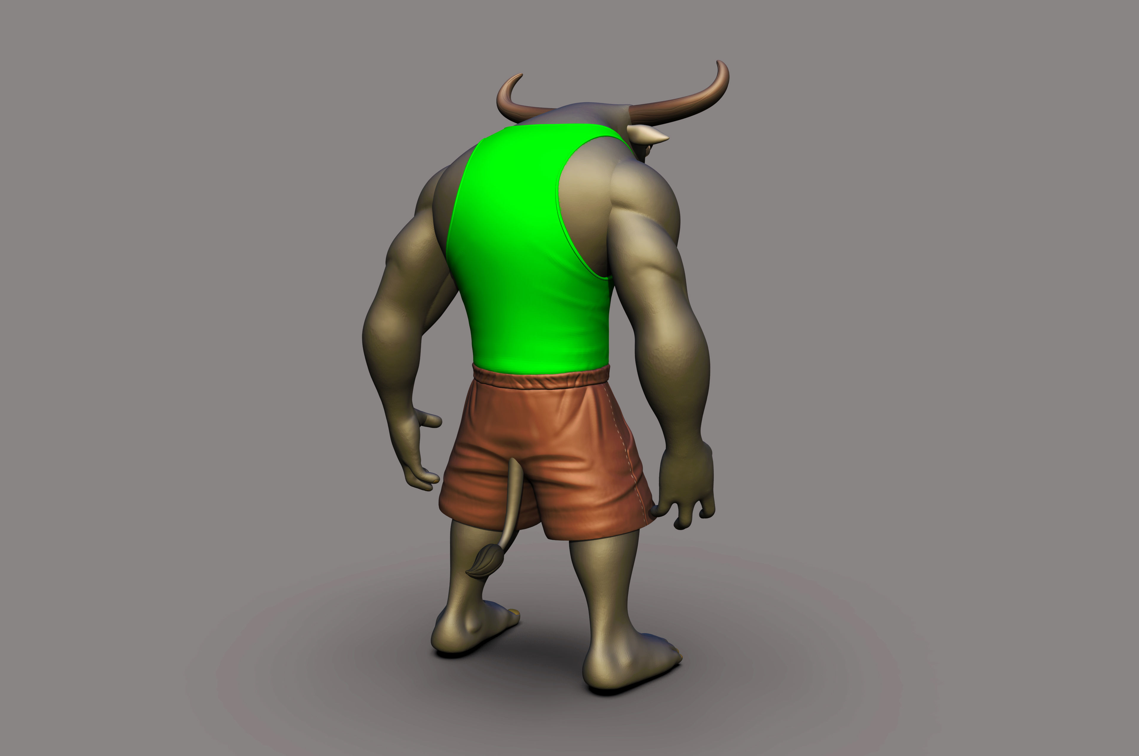 Angry Bull 3D printable Model 3D print model_18
