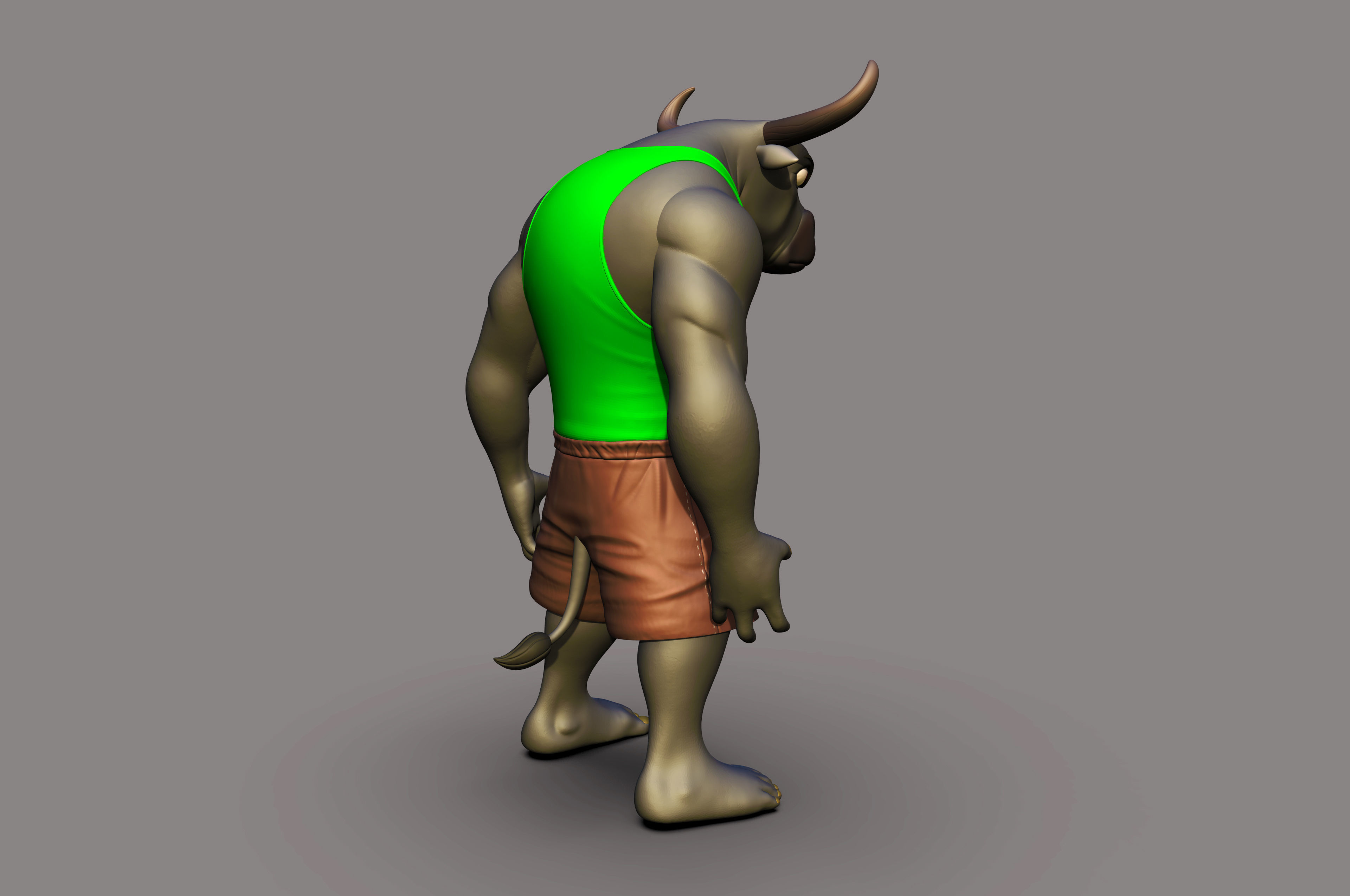 Angry Bull 3D printable Model 3D print model_20