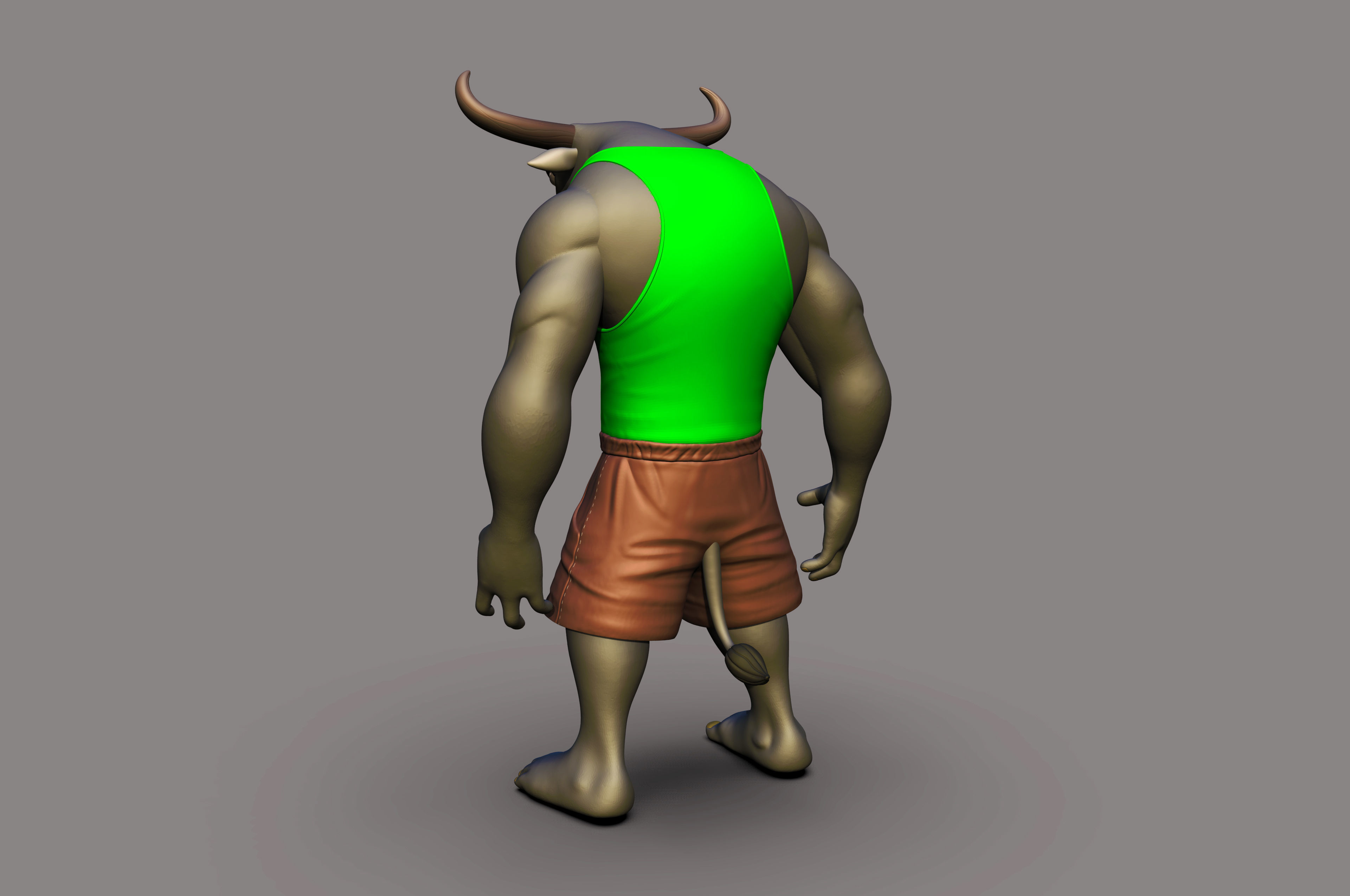 Angry Bull 3D printable Model 3D print model_13