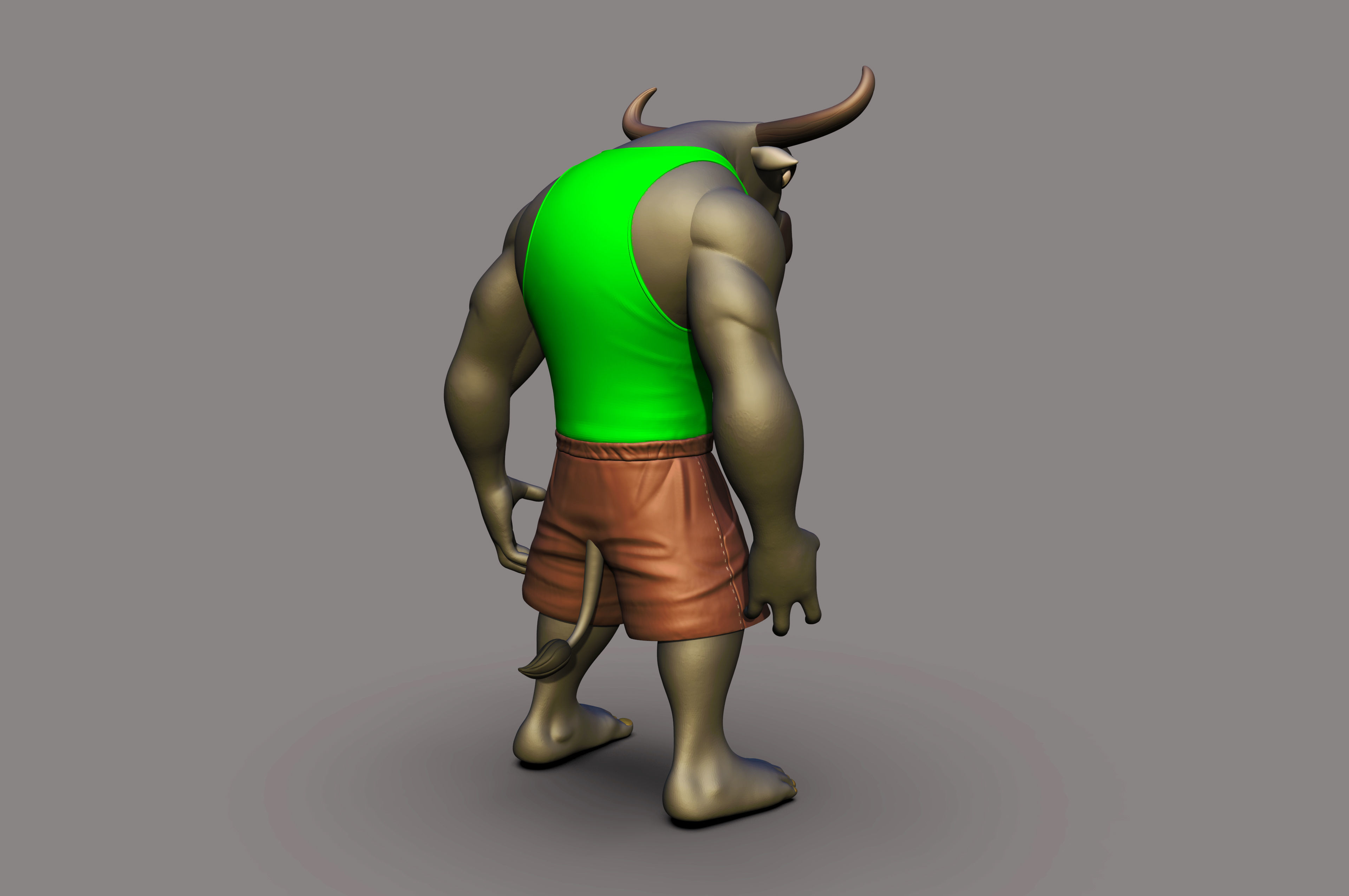 Angry Bull 3D printable Model 3D print model_19