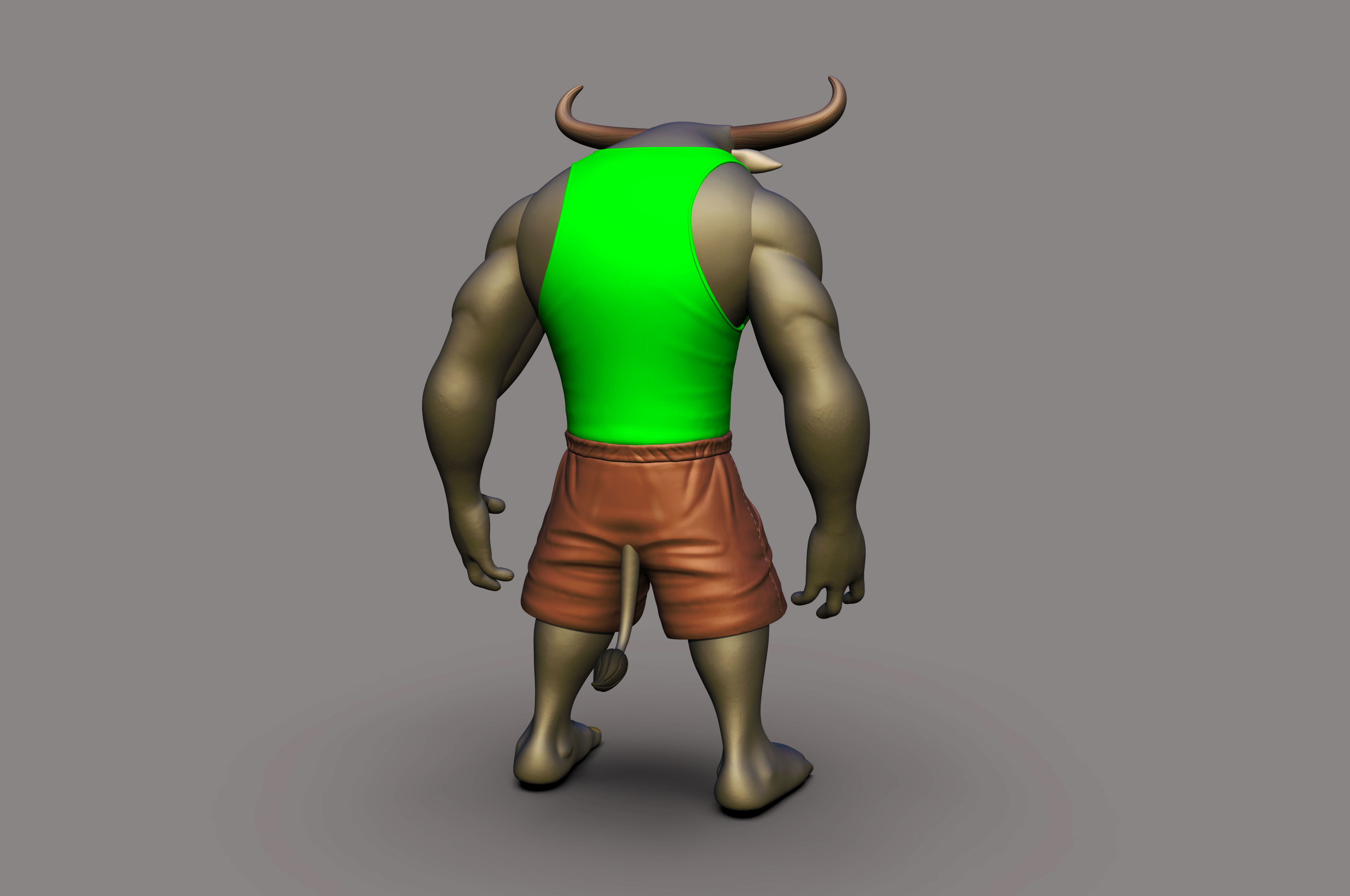 Angry Bull 3D printable Model 3D print model_17