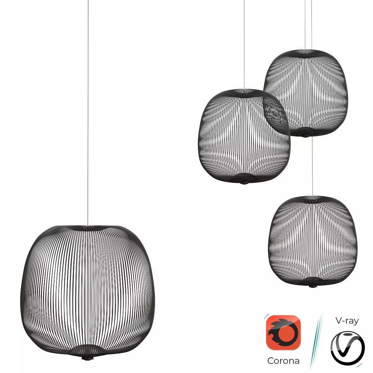Foscarini Spokes 3D model_0