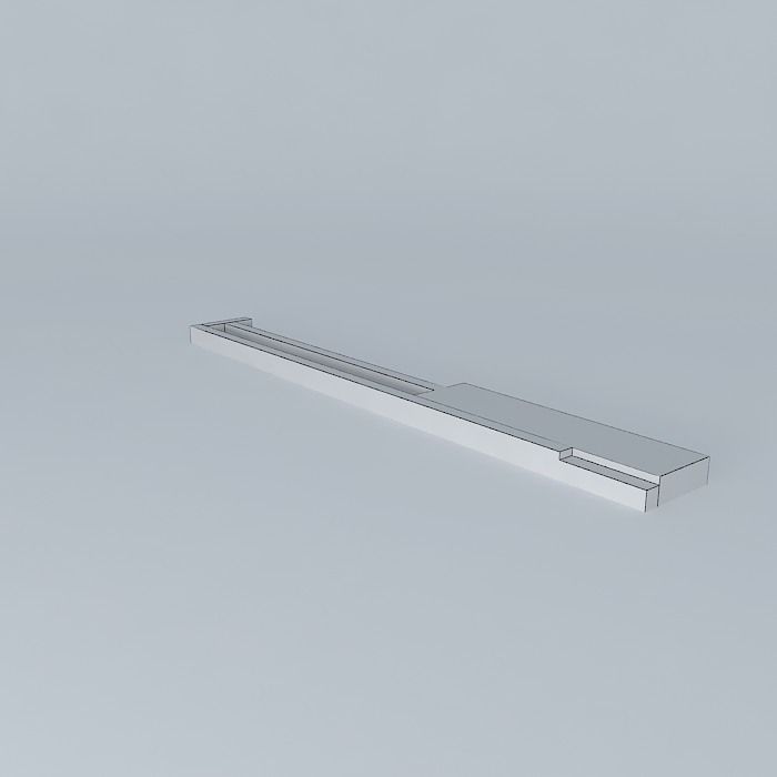 Custom bathroom shelf Free 3D model_4