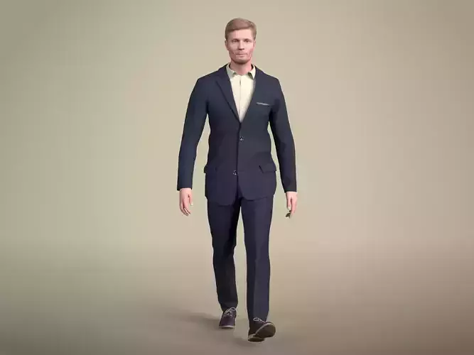Andrew 20214-02 - Animated Walking Business Man