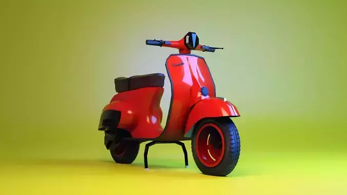 3d vespa miniature for printing