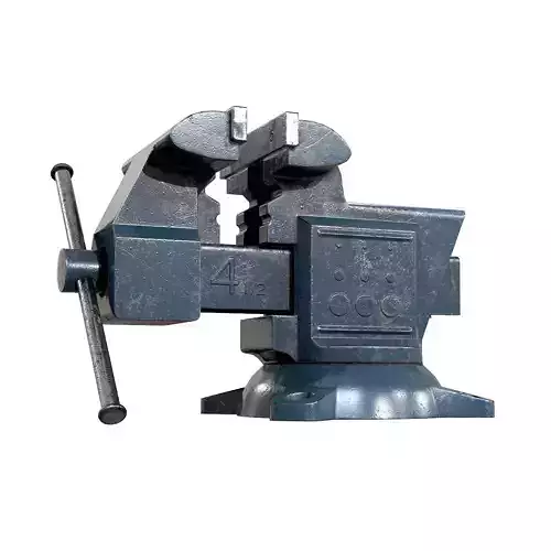 Old Damaged Tool Vise AAA Game Ready Asset