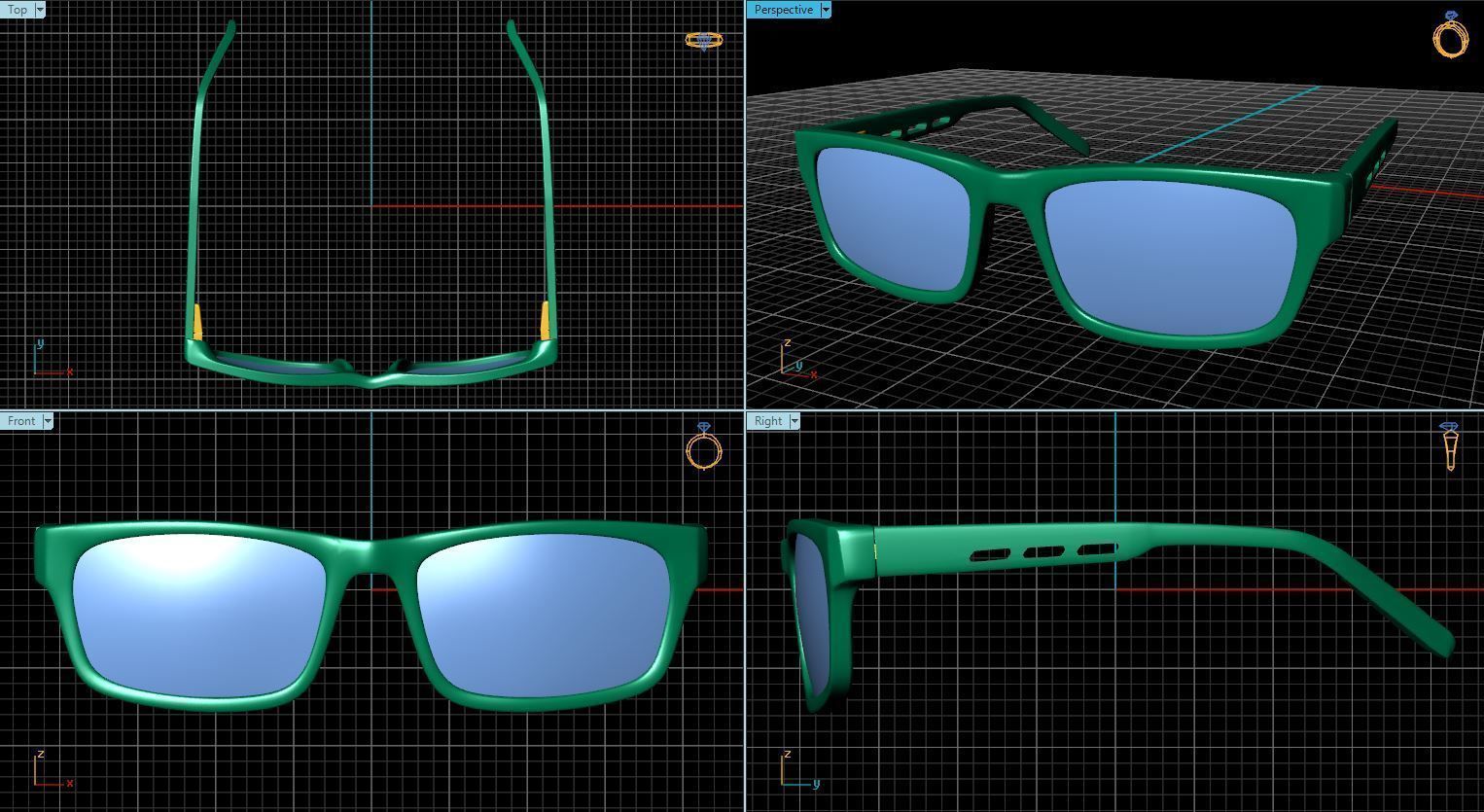 Eyeglasses for Men and Women 3D print model_4